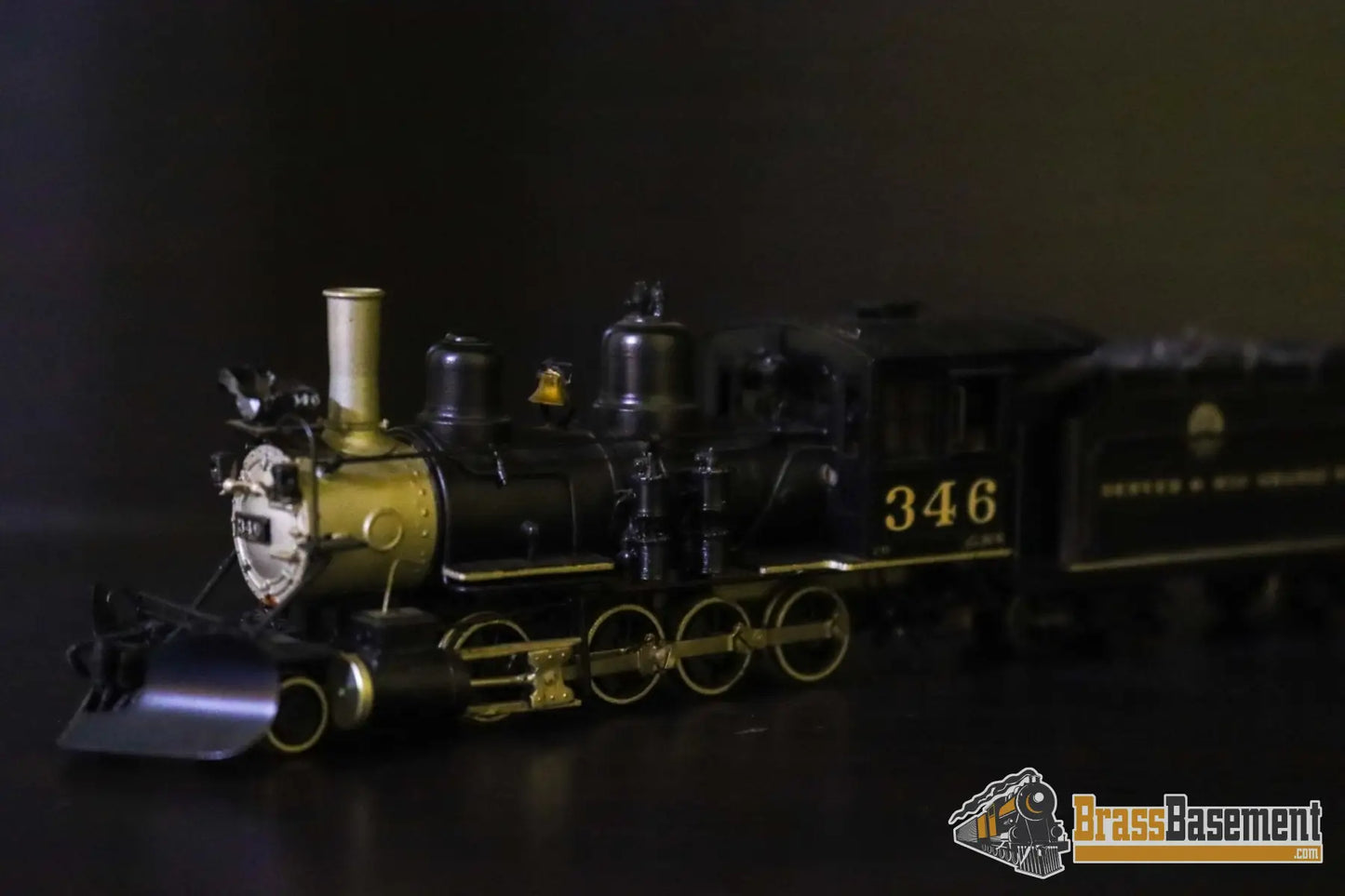 Budget Brass - HO Katsumi DRGW Rio Grande C-16 2-8-0 #346 - Painted