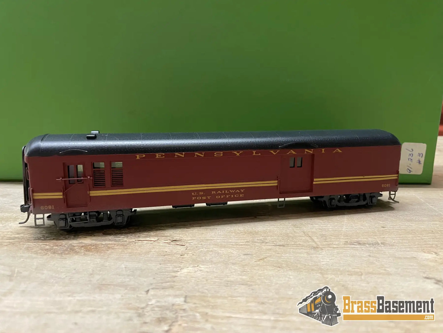 Budget Brass - Ho Njcb Pennsylvania Prr Baggage - Mail Car Bm - 60 Custom Paint Passenger
