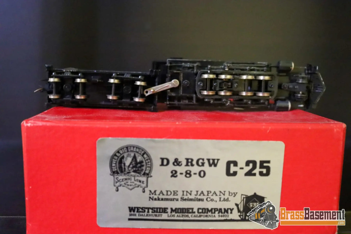 Budget Brass - HO Westside DRGW Rio Grande C-25 2-8-0 #375 - Painted - Nakamura