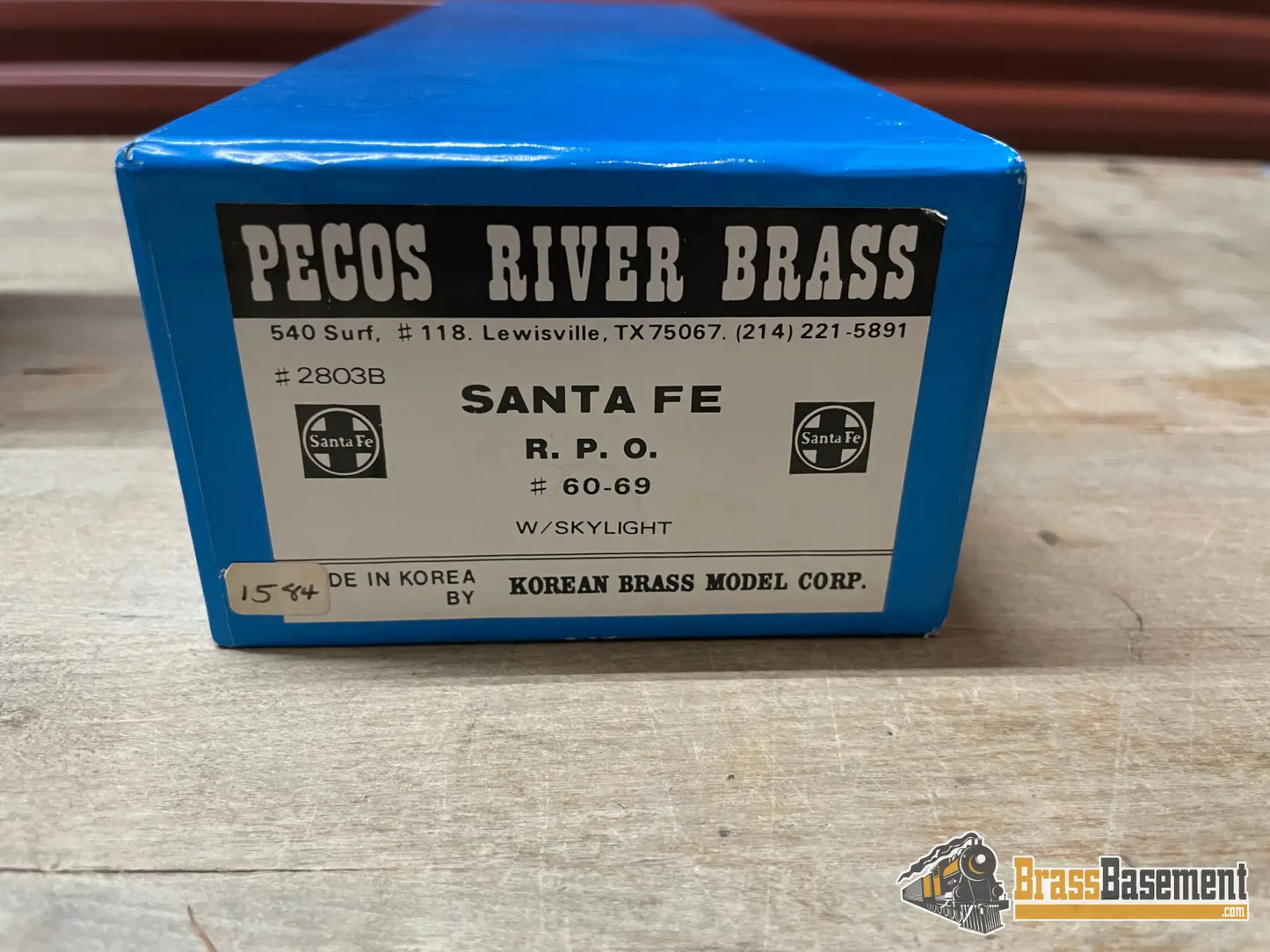 Budget Ho - Pecos River Brass Santa Fe Rpo #60 - 69 W/ Skylight Unpainted Mint Passenger