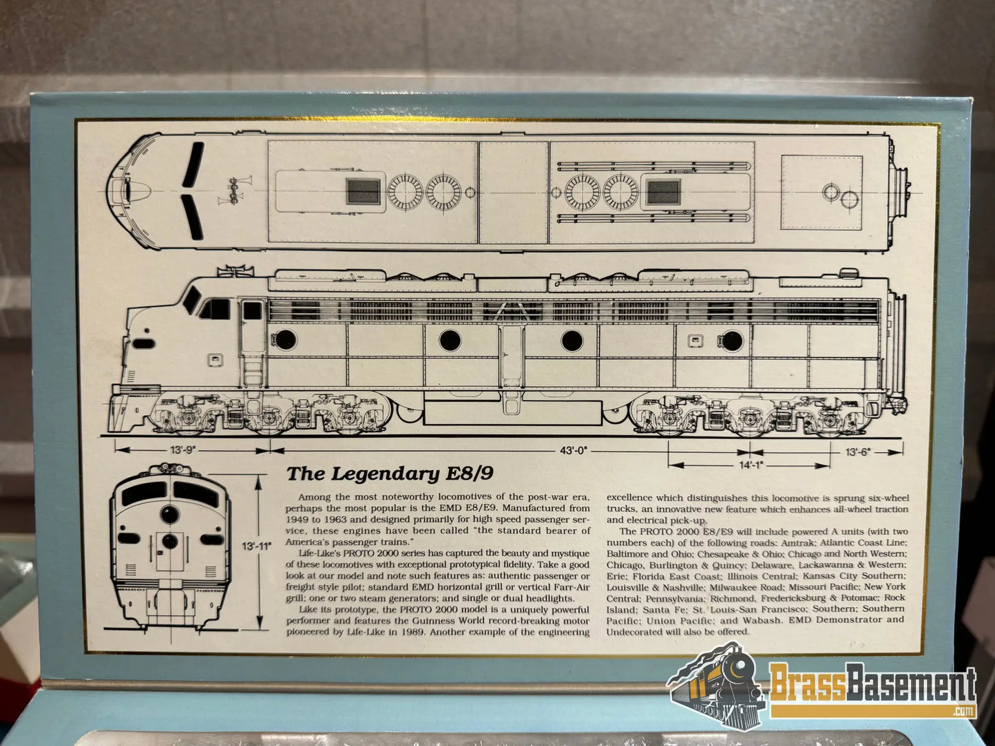 Budget Ho - Proto 2000 E8 A Unit New York Central #4044 Great Runner Diesel