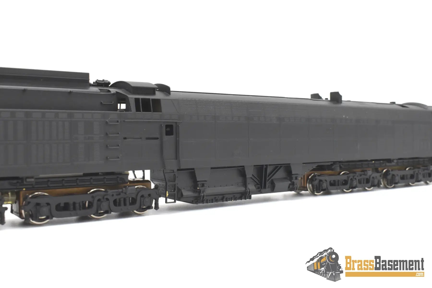 Ho Brass - Alco Imports Norfolk And Western N&W Jawn Henry Steam-Turbine Painted Black Turbine