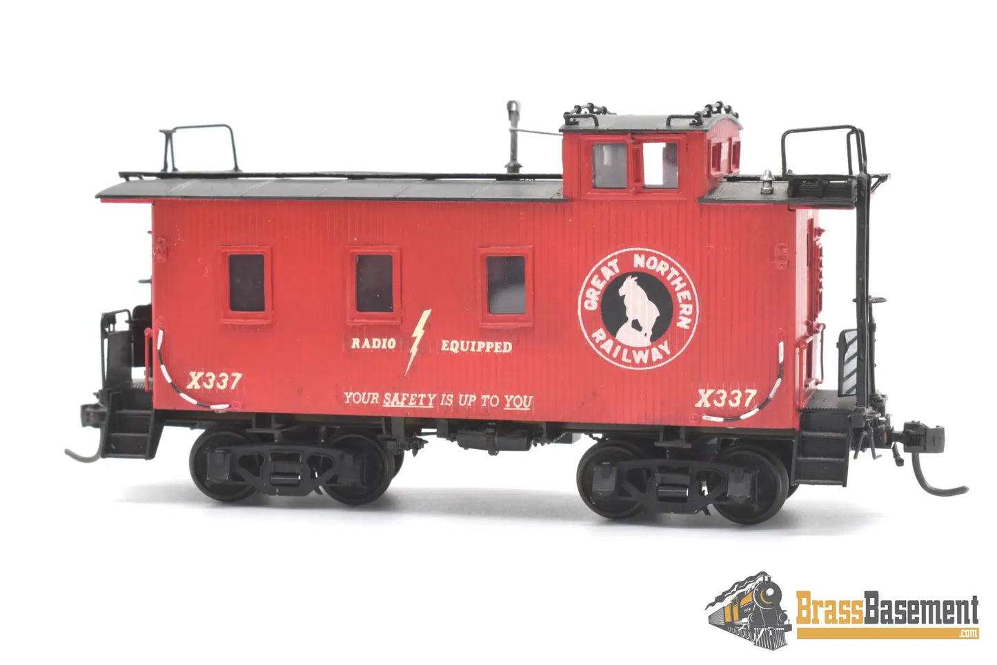 Ho Brass - Beaver Creek Great Northern Gn Wood Caboose X337 Std. Windows F/P