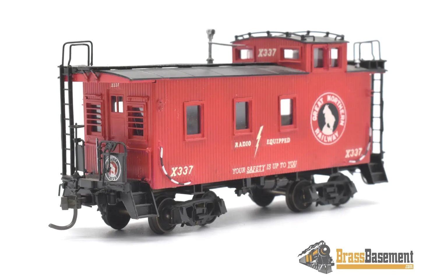Ho Brass - Beaver Creek Great Northern Gn Wood Caboose X337 Std. Windows F/P