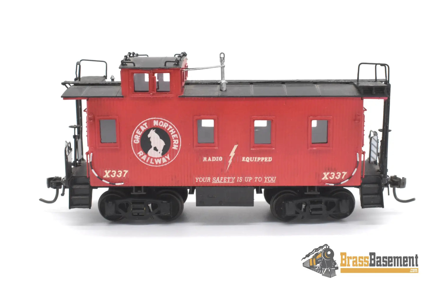 Ho Brass - Beaver Creek Great Northern Gn Wood Caboose X337 Std. Windows F/P