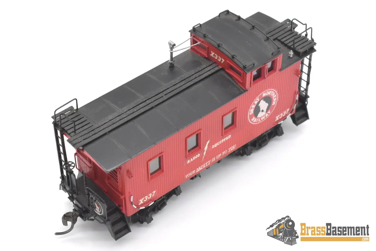 Ho Brass - Beaver Creek Great Northern Gn Wood Caboose X337 Std. Windows F/P