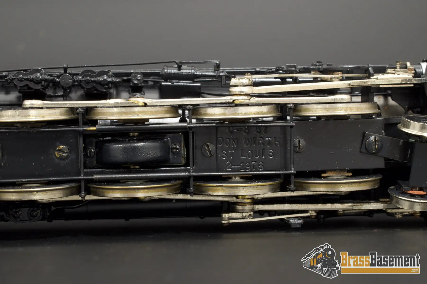 Ho Brass - Birthmark Cb&Q Burlington O - 5 4 - 8 - 4 Omi Pilot Model One Of Pro Paint Steam