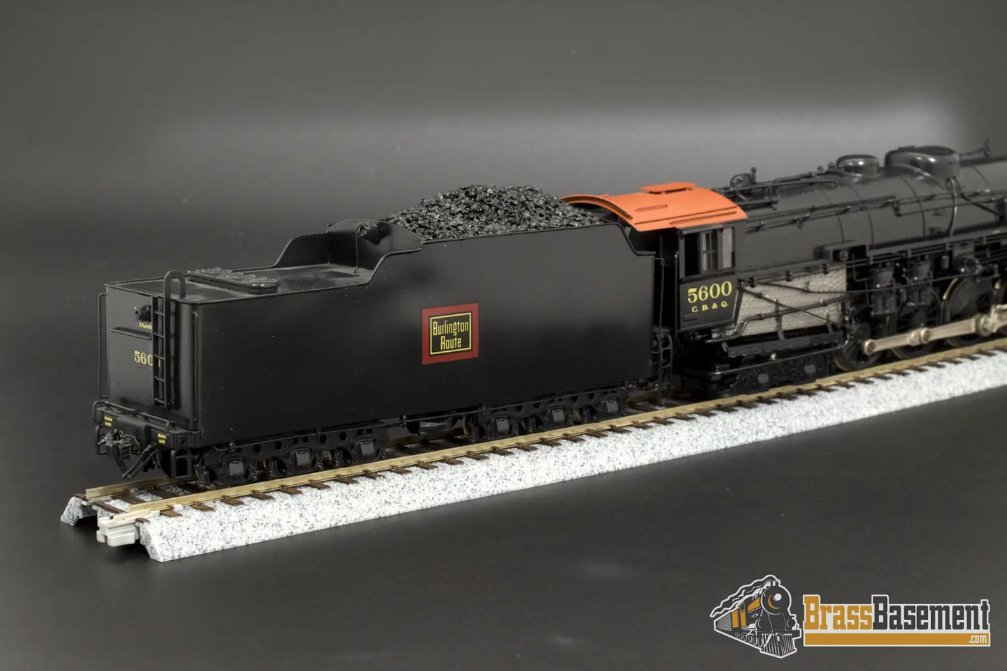 Ho Brass - Birthmark Cb&Q Burlington O - 5 4 - 8 - 4 Omi Pilot Model One Of Pro Paint Steam