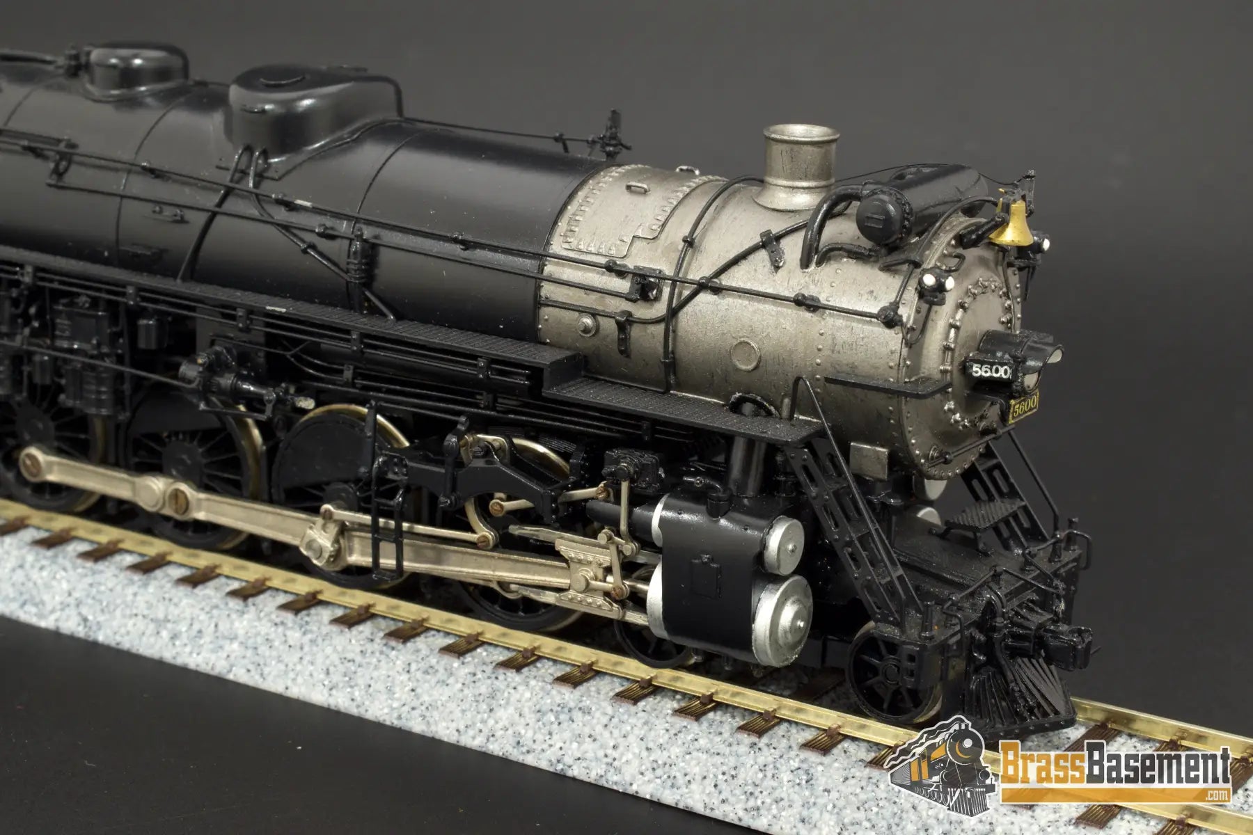 Ho Brass - Birthmark Cb&Q Burlington O - 5 4 - 8 - 4 Omi Pilot Model One Of Pro Paint Steam