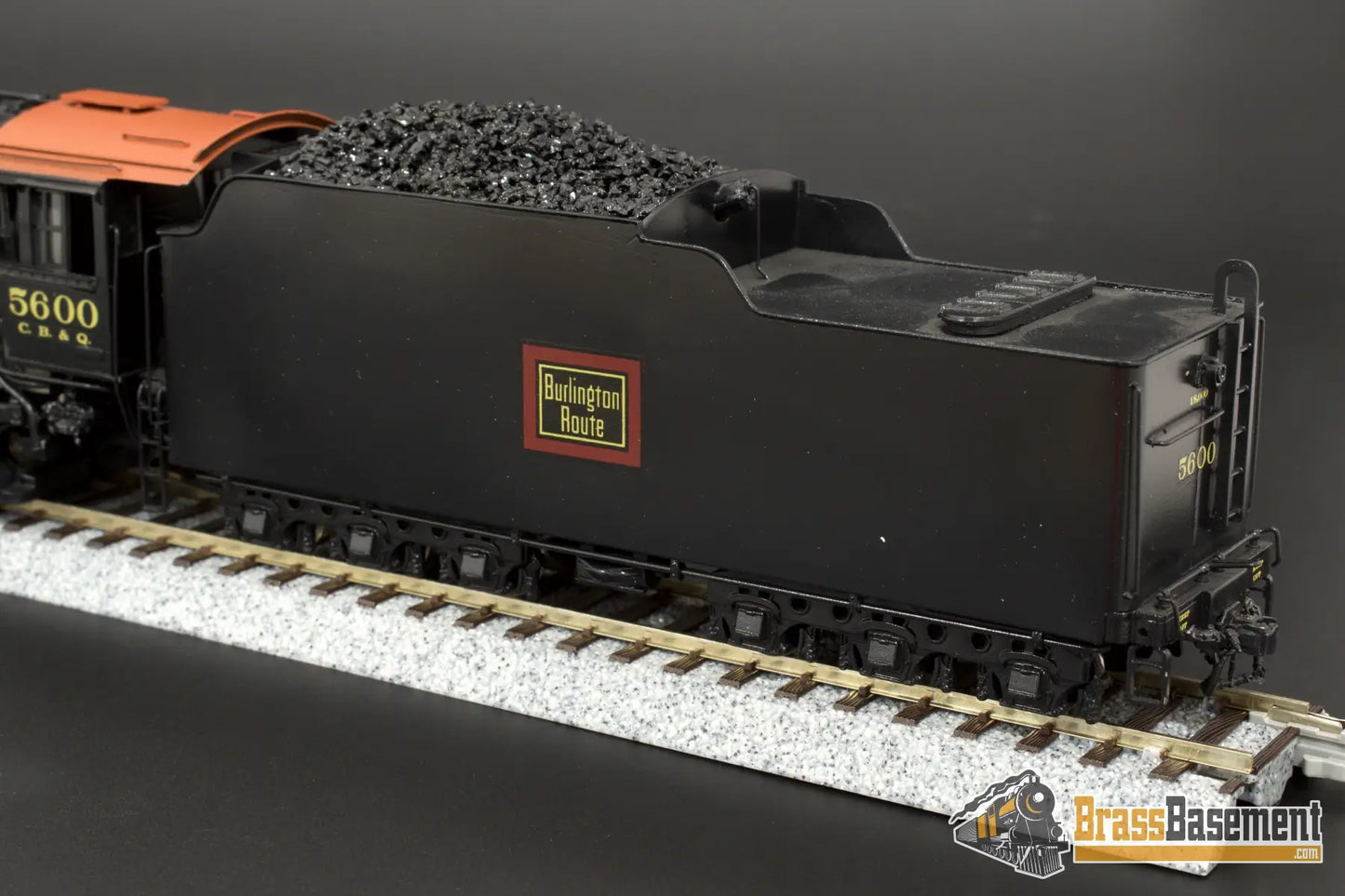 Ho Brass - Birthmark Cb&Q Burlington O - 5 4 - 8 - 4 Omi Pilot Model One Of Pro Paint Steam