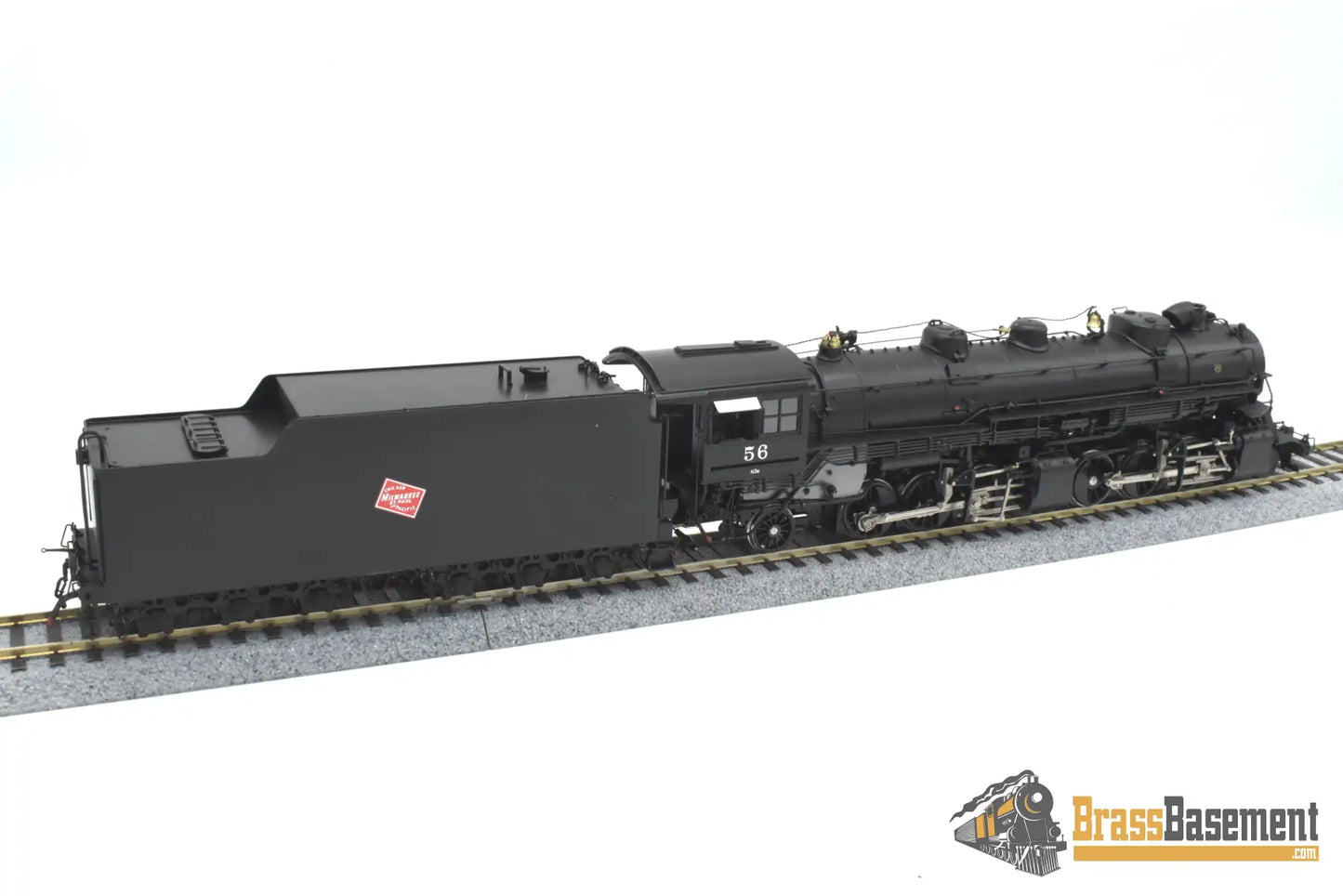 HO Brass - Challenger #2277.1 Milwaukee Road N-3 2-6-6-2 #56 - F/P SUPERB MODEL Steam