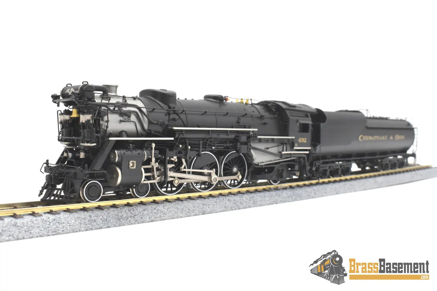 Ho Brass - Challenger Imports Chesapeake & Ohio C&O F-19 4-6-2 Pacific #492 Elesco Fwh Fp Steam