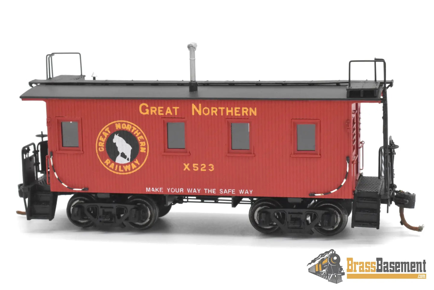 HO Brass - CIL 2139.1 Great Northern GN 25’ Wood Caboose Later #X523 - Samhongsa Steam