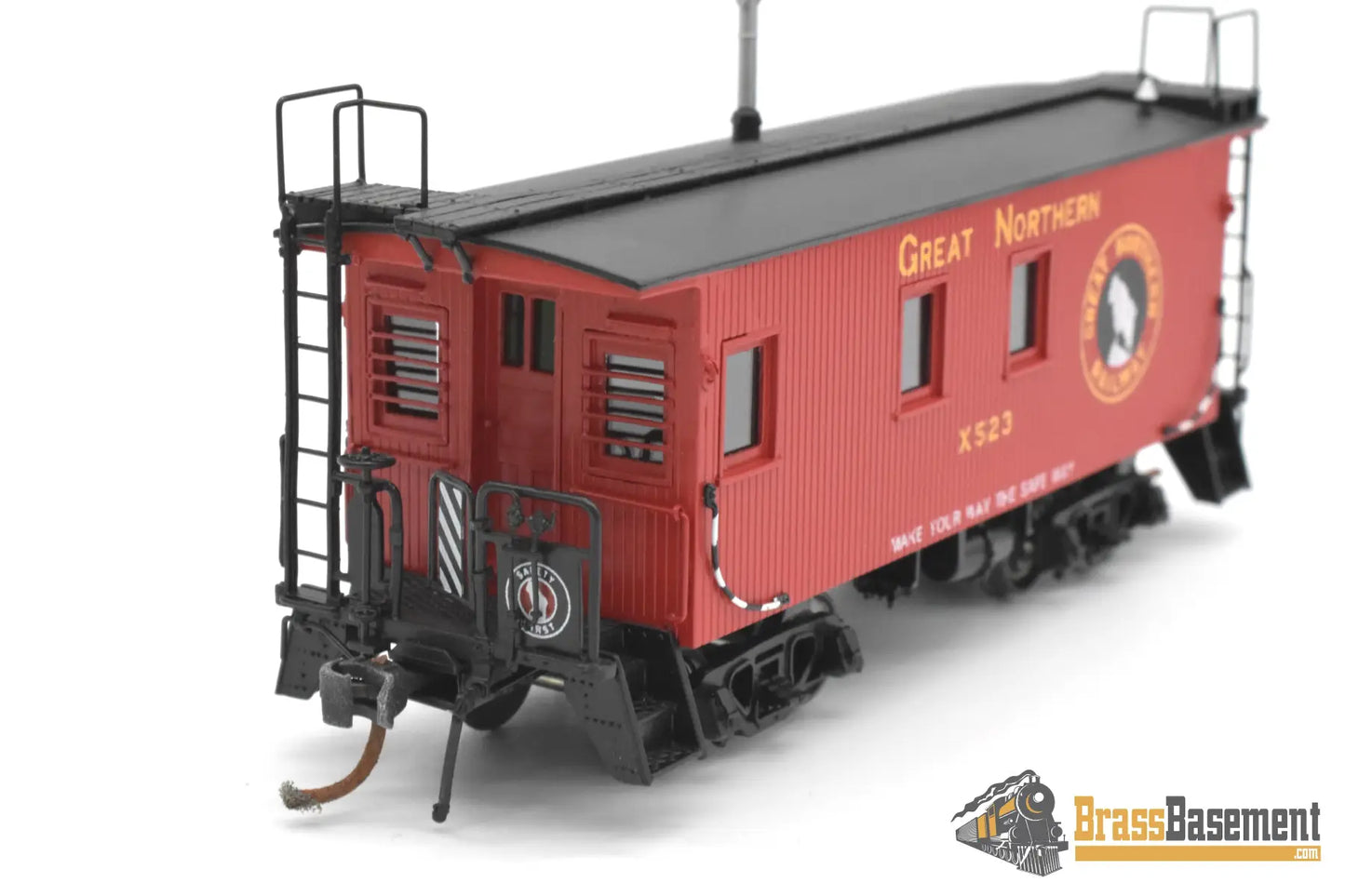 HO Brass - CIL 2139.1 Great Northern GN 25’ Wood Caboose Later #X523 - Samhongsa Steam