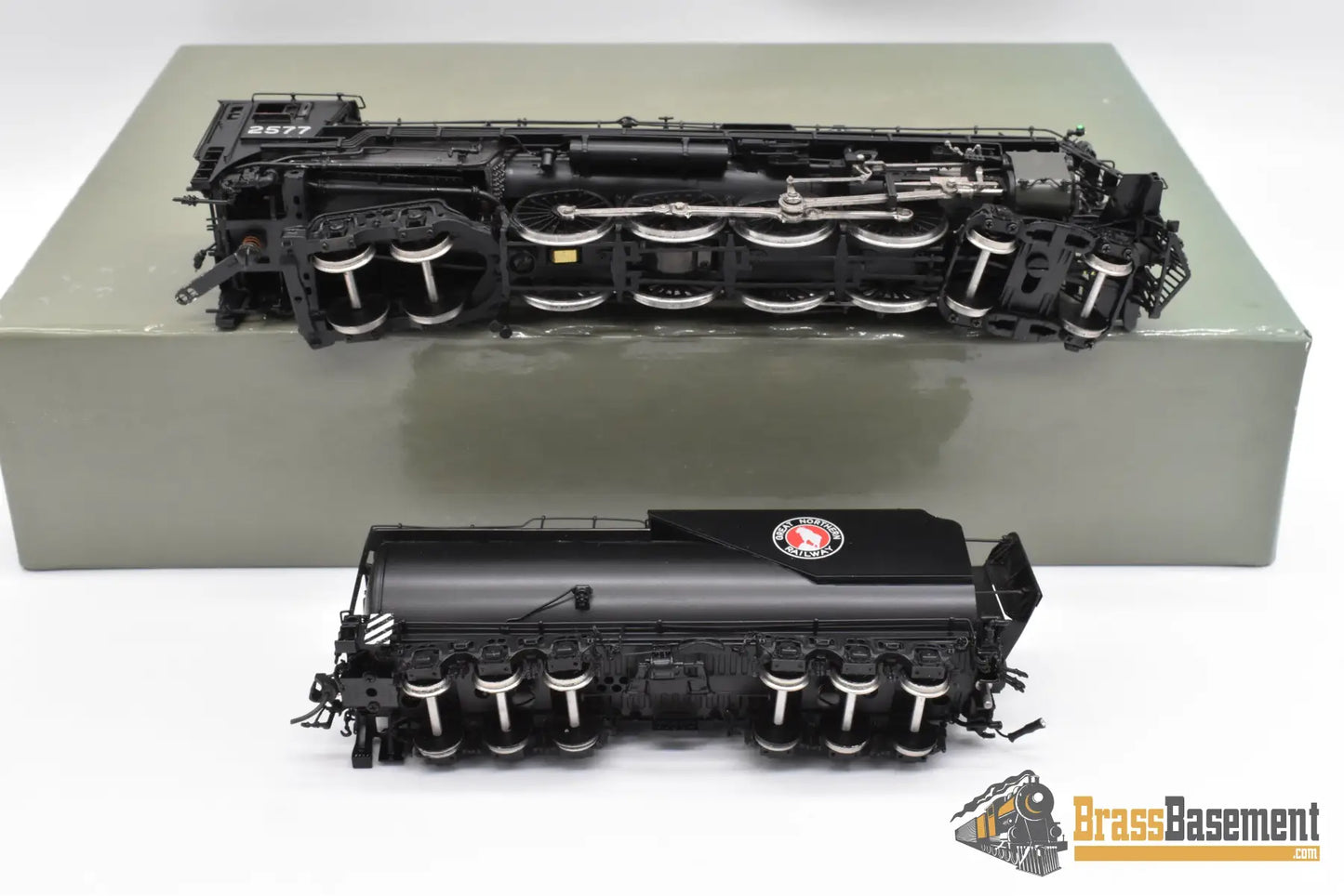 HO Brass - CIL 2202.1 Great Northern GN S-2 4-8-4 #2577 Glacier Park VESTIBULE Cab - Samhongsa Steam