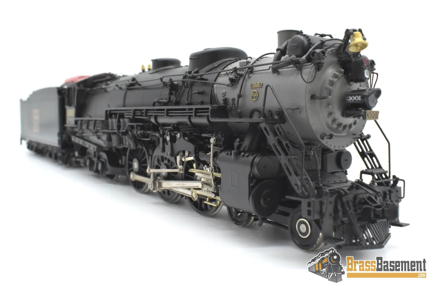 HO Brass - CIL 2258.1 CB&Q Burlington S-4 4-6-4 #3001 w/ Mars Light BoxPox Main Driver Steam