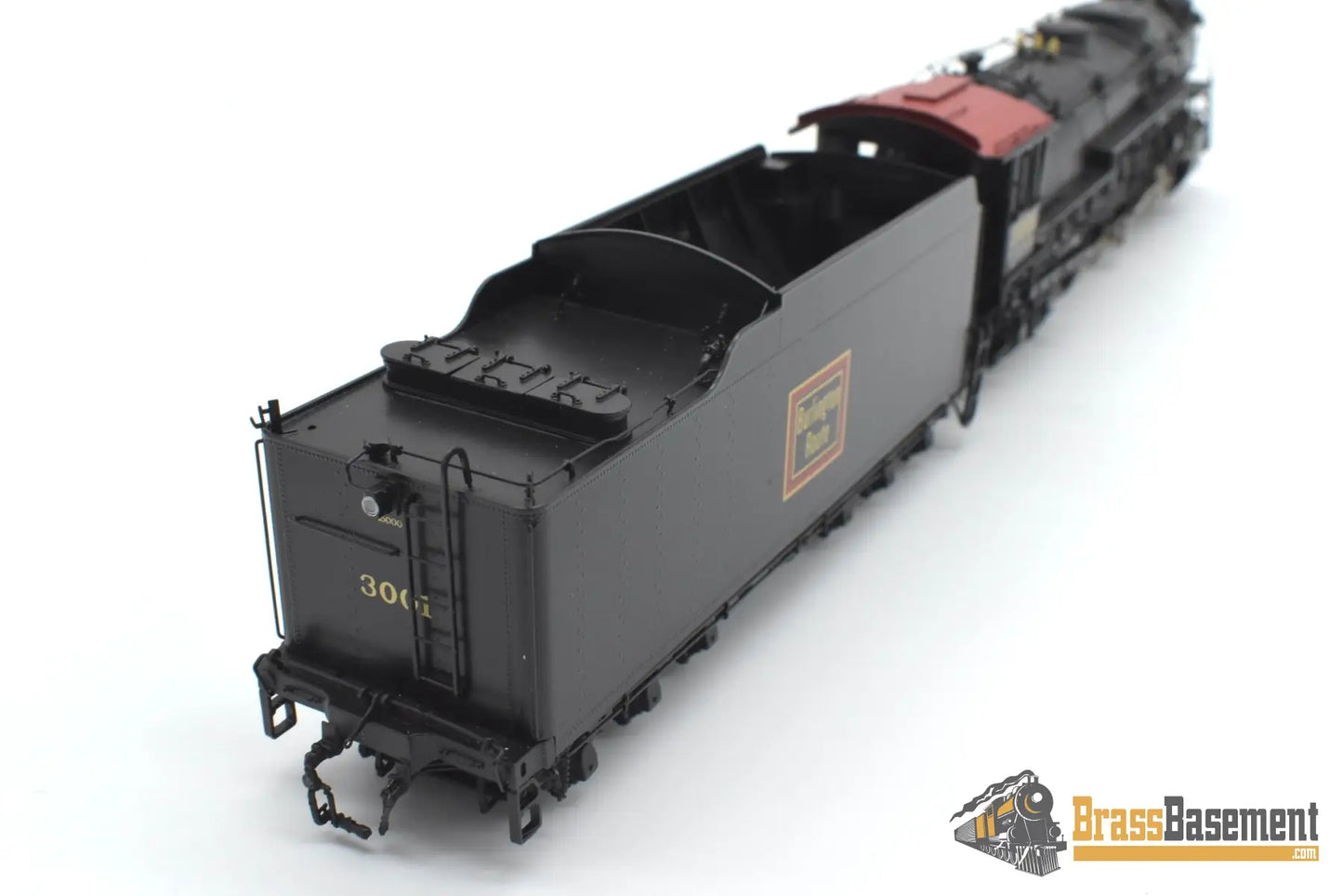 HO Brass - CIL 2258.1 CB&Q Burlington S-4 4-6-4 #3001 w/ Mars Light BoxPox Main Driver Steam