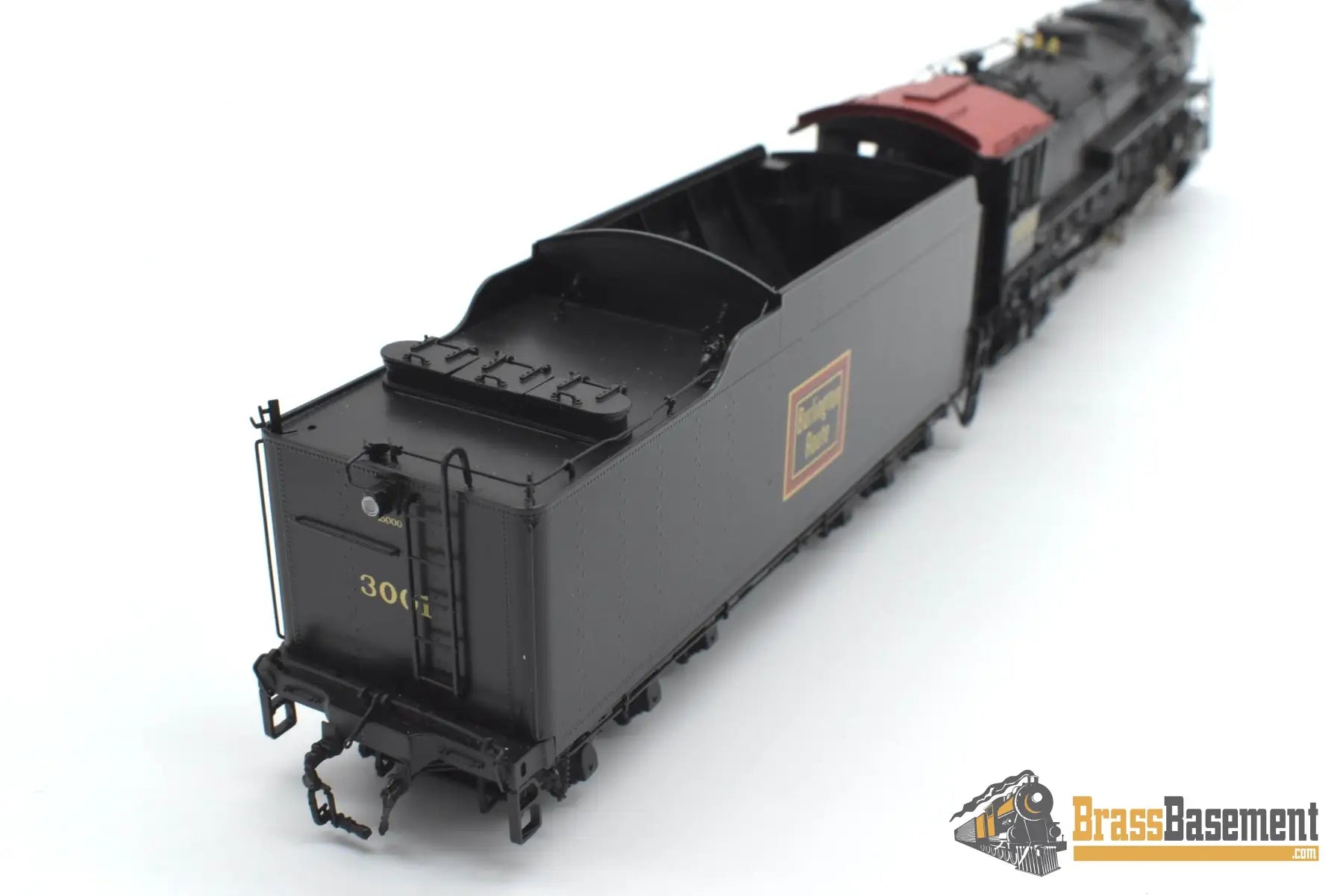 HO Brass - CIL 2258.1 CB&Q Burlington S-4 4-6-4 #3001 w/ Mars Light BoxPox Main Driver Steam
