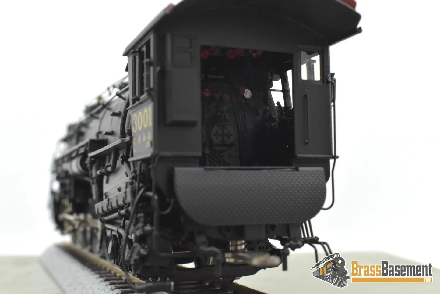HO Brass - CIL 2258.1 CB&Q Burlington S-4 4-6-4 #3001 w/ Mars Light BoxPox Main Driver Steam