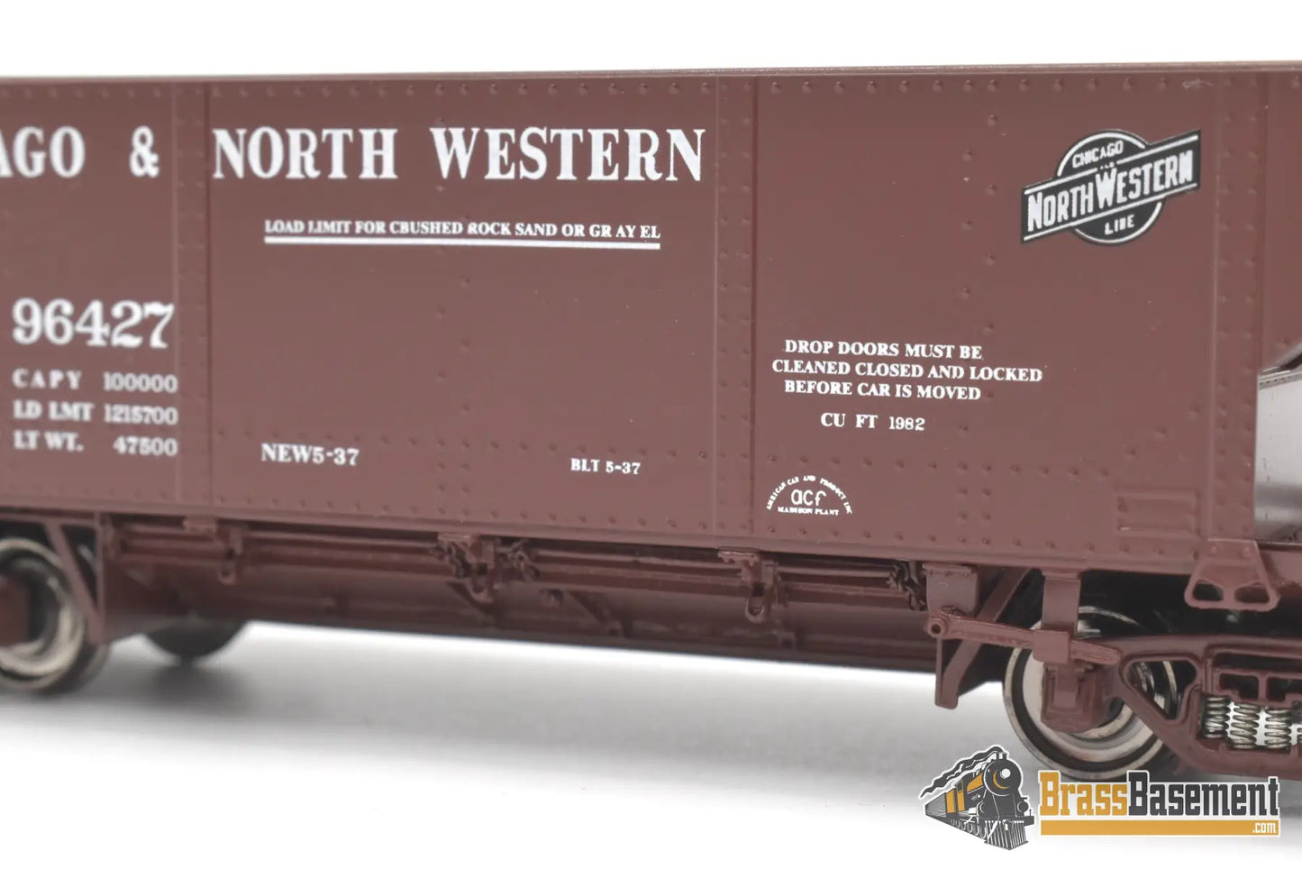 Ho Brass - Cil 2388.1 C&Nw Chicago & Northwestern Hk-50-3 Acf Hart Selective Ballast Car Fp Freight