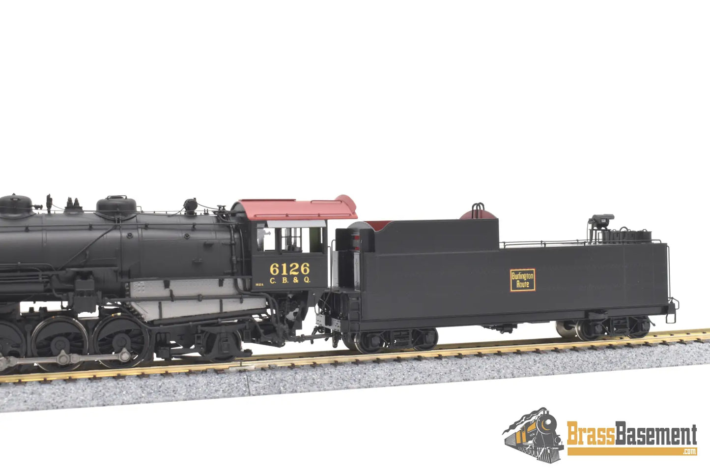Ho Brass - Cil 2501.1 Cb&Q Burlington M2A #6126 2 - 10 - 2 W/ Elesco Fwh F/P Steam