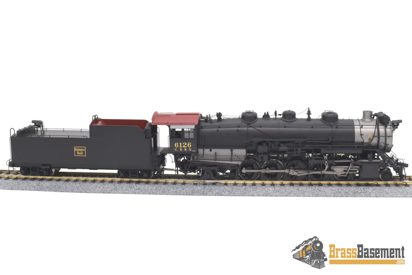 Ho Brass - Cil 2501.1 Cb&Q Burlington M2A #6126 2 - 10 - 2 W/ Elesco Fwh F/P Steam