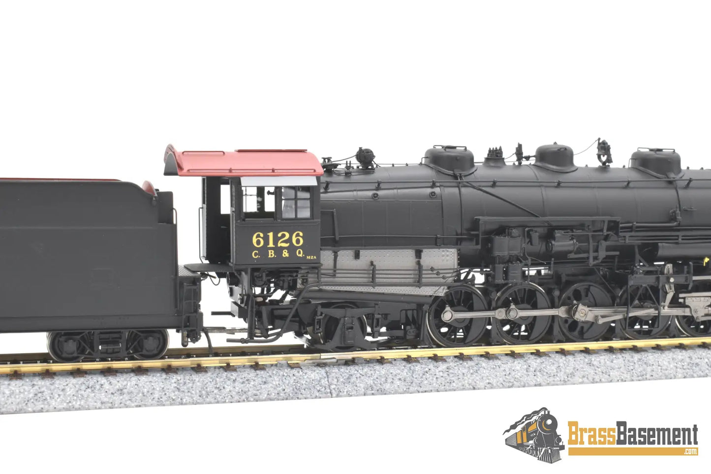 Ho Brass - Cil 2501.1 Cb&Q Burlington M2A #6126 2 - 10 - 2 W/ Elesco Fwh F/P Steam