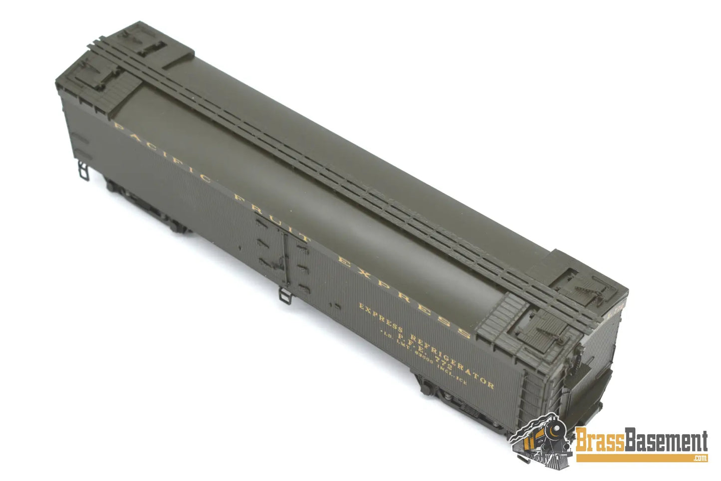 Ho Brass - Cil 2529.1 Pacific Fruit Express Refrigerator Car Early Version Factory Paint Passenger