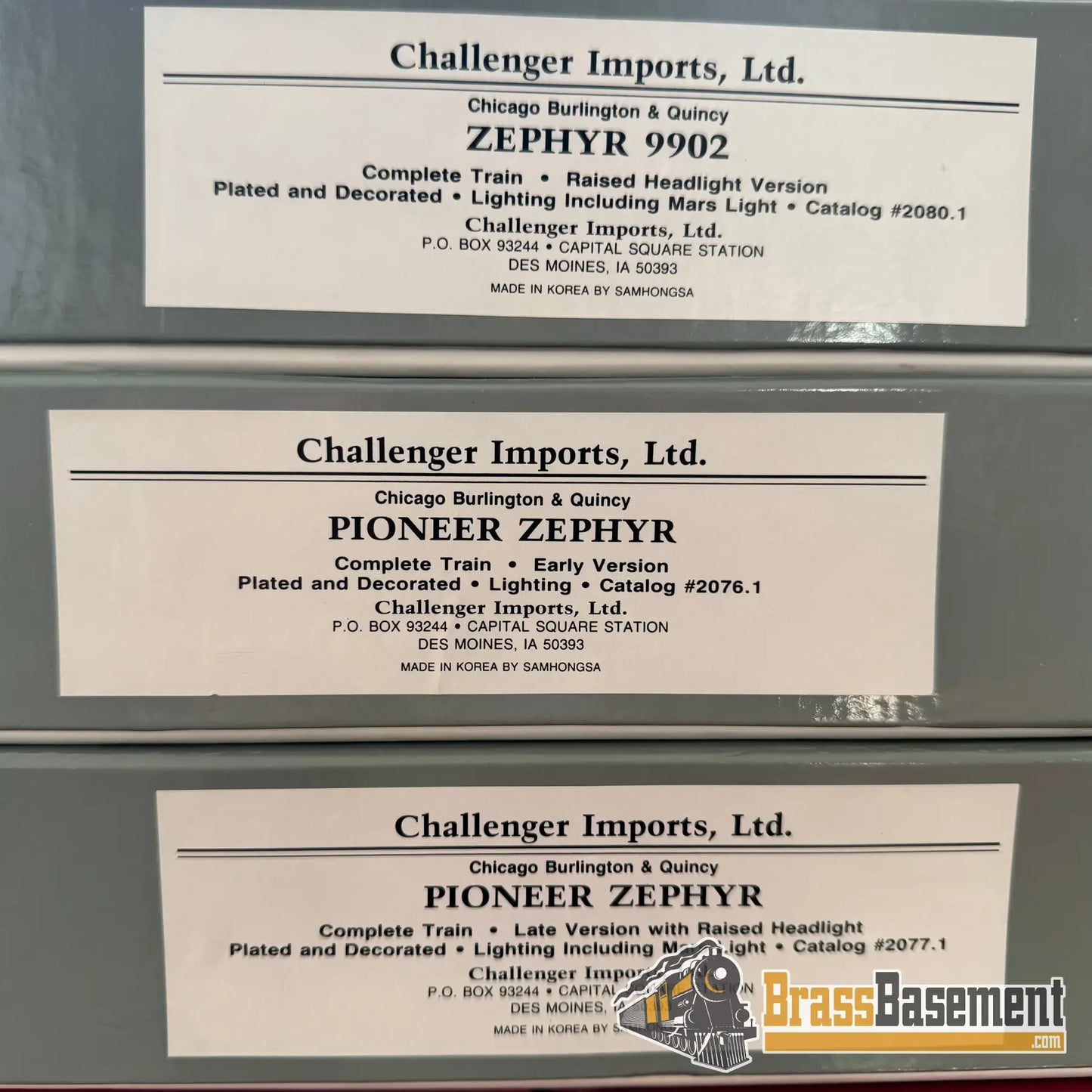 Ho Brass - Cil Zephyr Sets 3 Versions Available Mint +