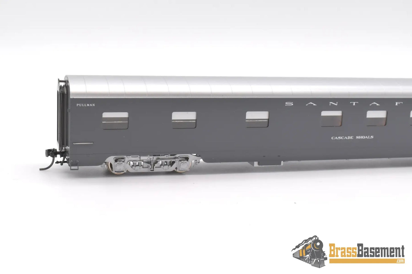 Ho Brass - Coach Yard 1161.2 Atsf Santa Fe ‘Cascade Shoals’ Pullman 10 - 5 4072B Gray W/ Silver