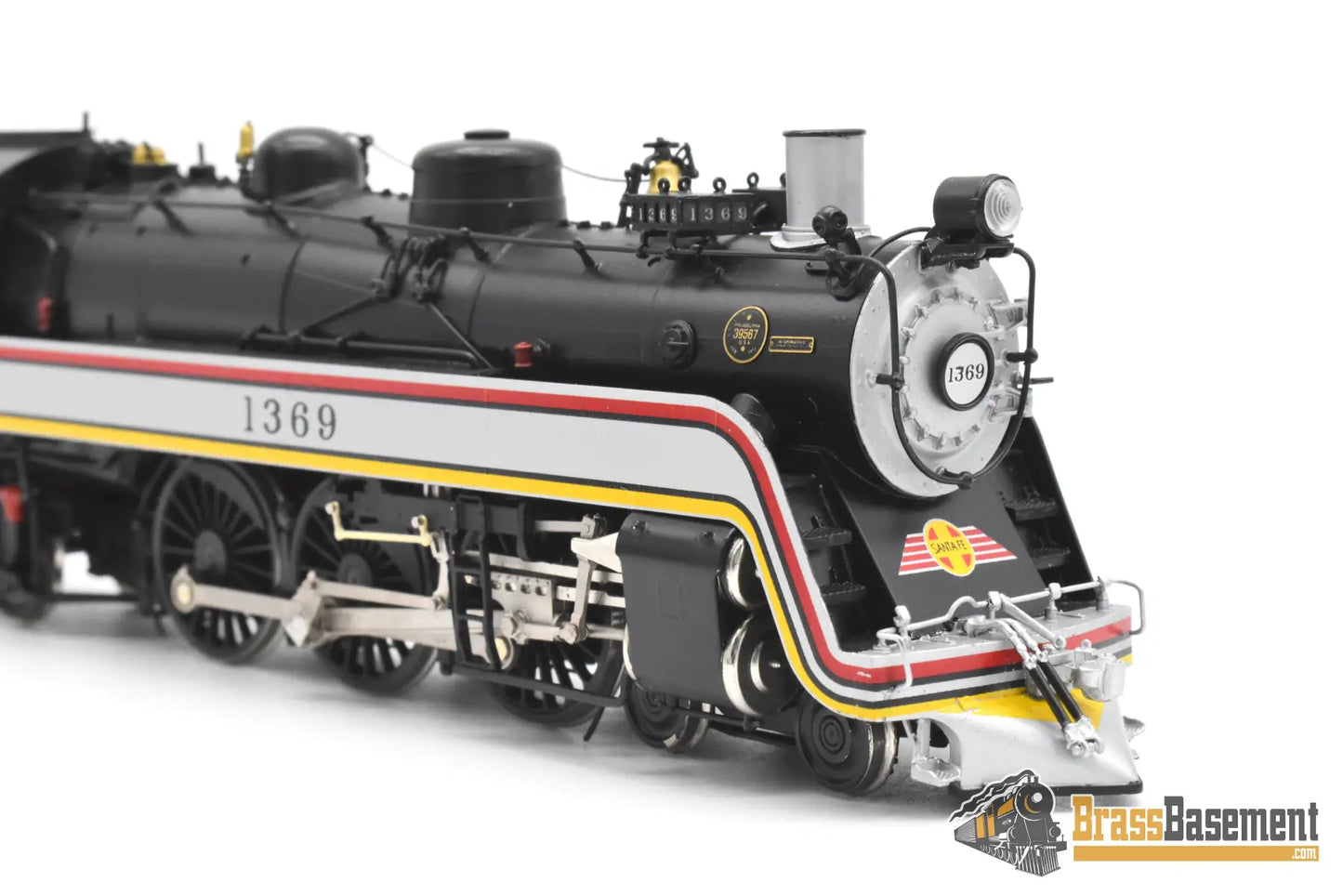 HO Brass - Coach Yard 1199.1.1 Santa Fe ATSF 4-6-2 Valley Flyer #1369 - Mint Steam