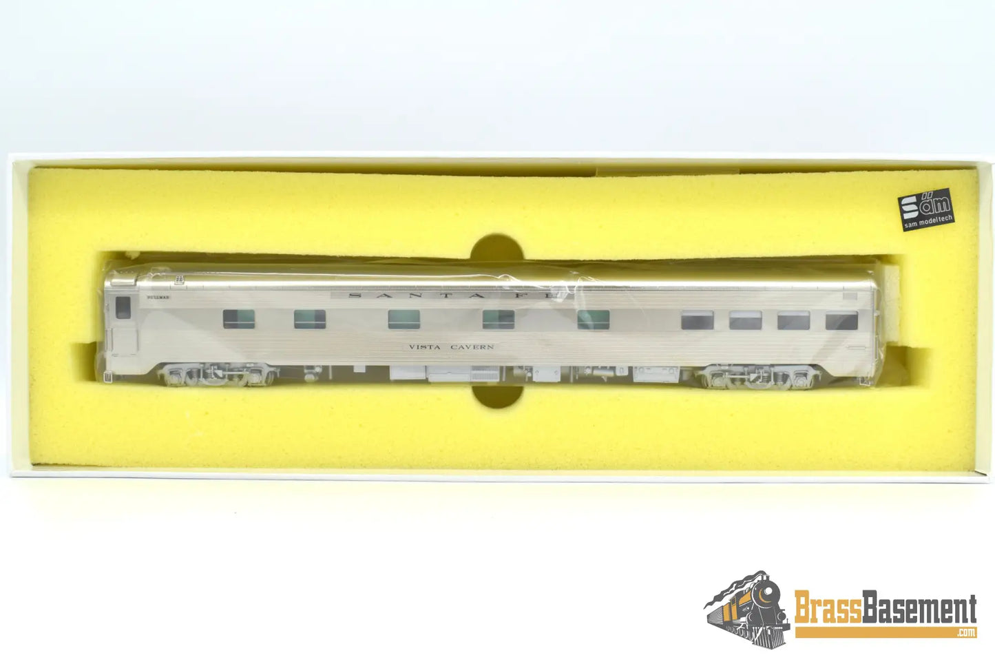 Ho Brass - Coach Yard 1228.2 Atsf Santa Fe ‘Vista Cavern’ 4 - 1 Lounge Rebuilt 1960 For