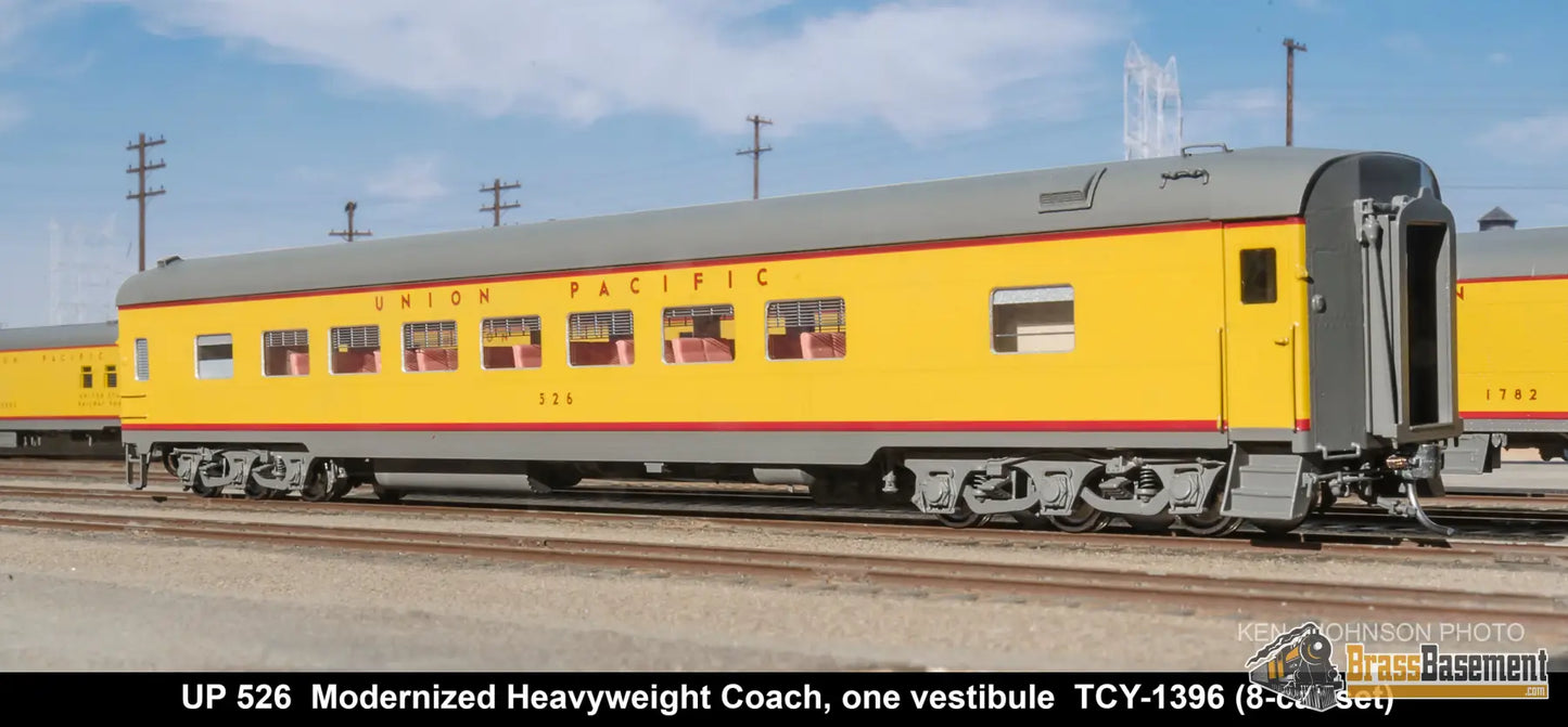HO Brass - Coach Yard 1396 The Union Pacific ’Portland Rose’ Train - Overland Paint! 8 Cars Brand NEW Passenger