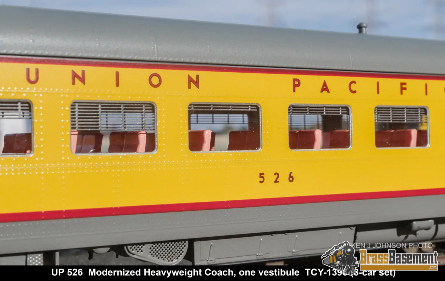 HO Brass - Coach Yard 1396 The Union Pacific ’Portland Rose’ Train - Overland Paint! 8 Cars Brand NEW Passenger