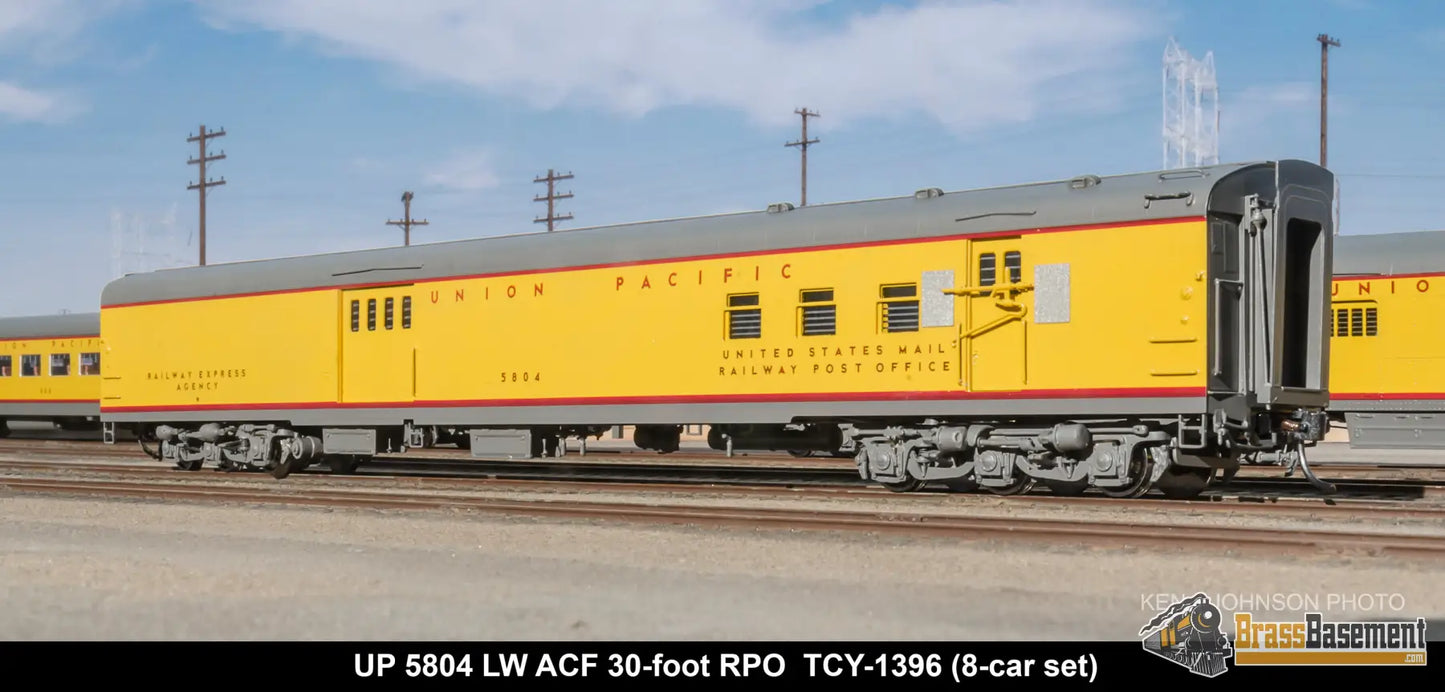 HO Brass - Coach Yard 1396 The Union Pacific ’Portland Rose’ Train - Overland Paint! 8 Cars Brand NEW Passenger
