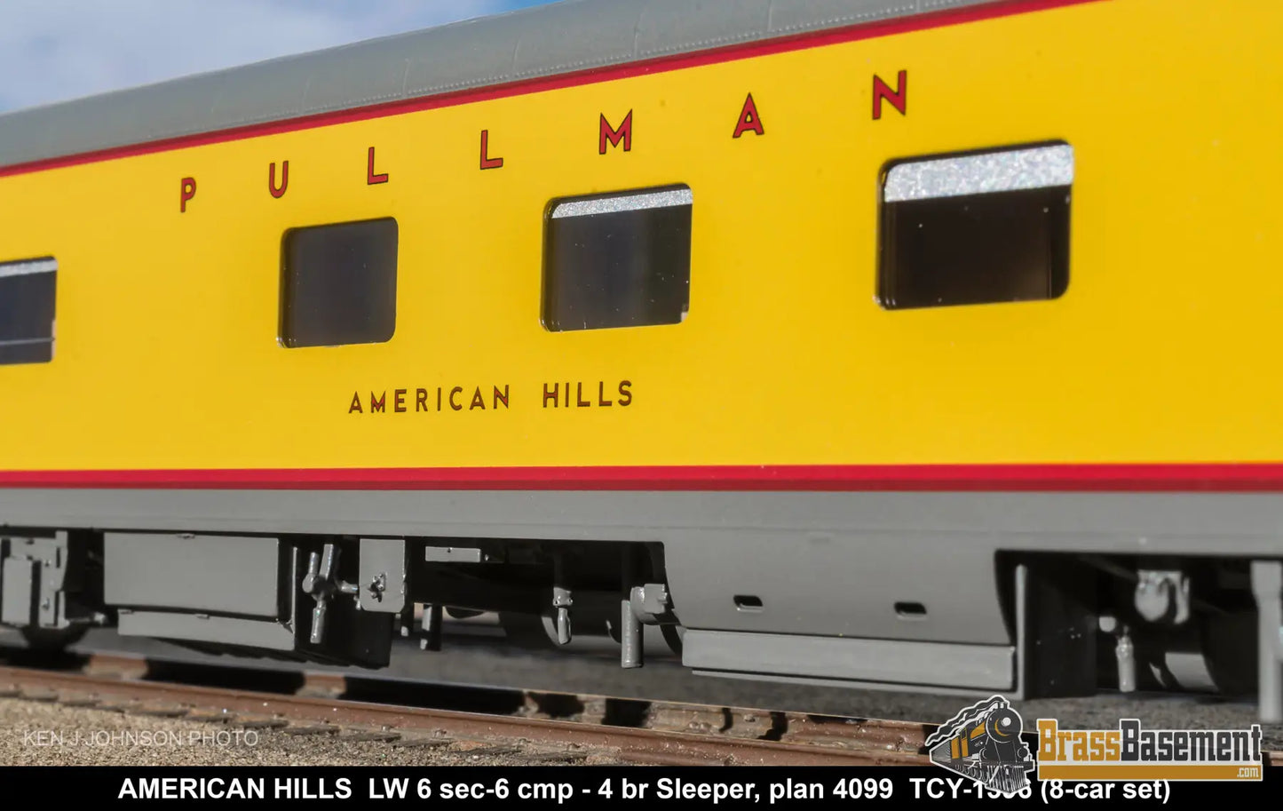 HO Brass - Coach Yard 1396 The Union Pacific ’Portland Rose’ Train - Overland Paint! 8 Cars Brand NEW Passenger