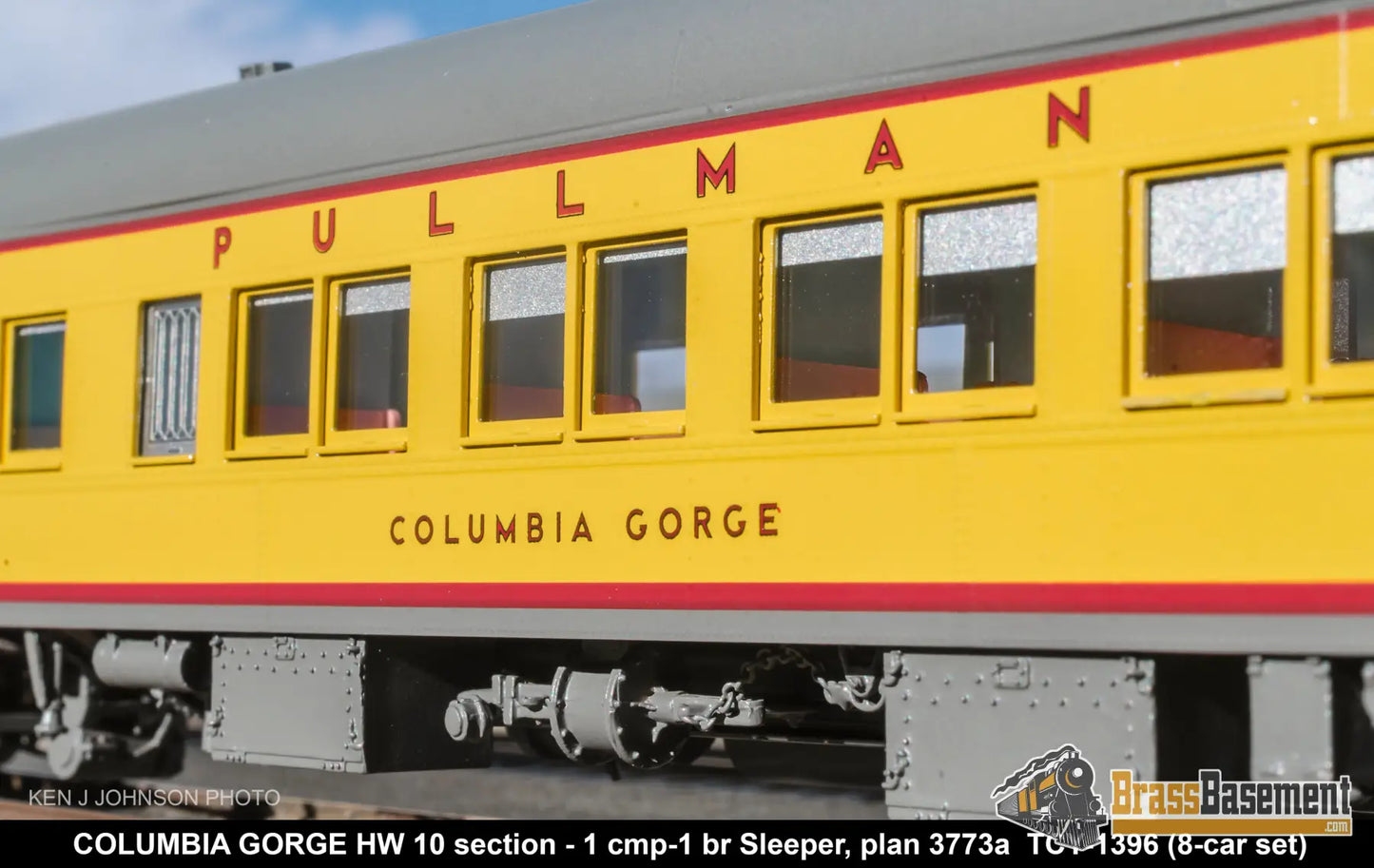 HO Brass - Coach Yard 1396 The Union Pacific ’Portland Rose’ Train - Overland Paint! 8 Cars Brand NEW Passenger