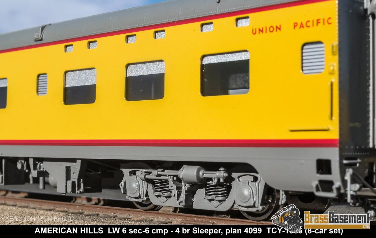 HO Brass - Coach Yard 1396 The Union Pacific ’Portland Rose’ Train - Overland Paint! 8 Cars Brand NEW Passenger