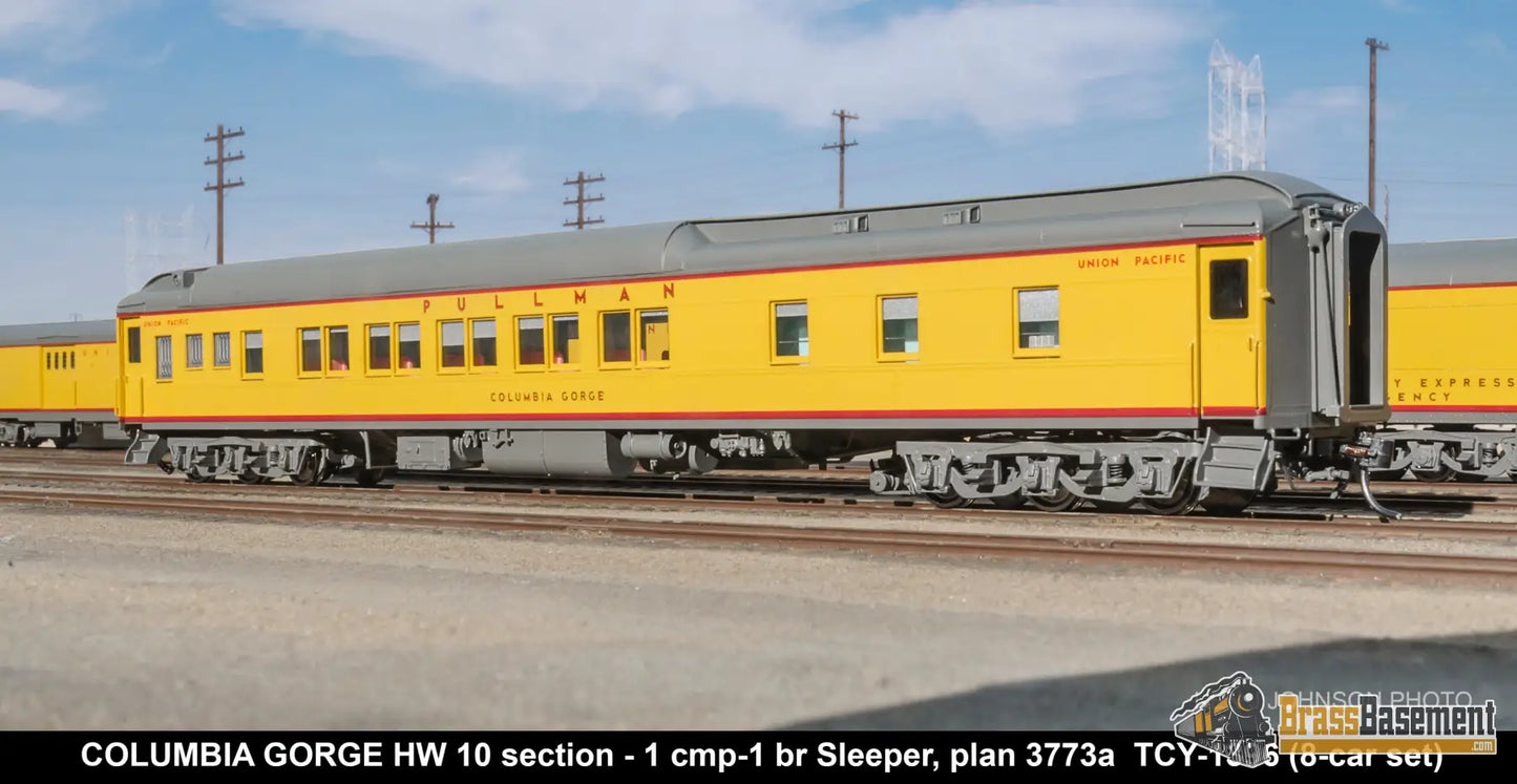 HO Brass - Coach Yard 1396 The Union Pacific ’Portland Rose’ Train - Overland Paint! 8 Cars Brand NEW Passenger
