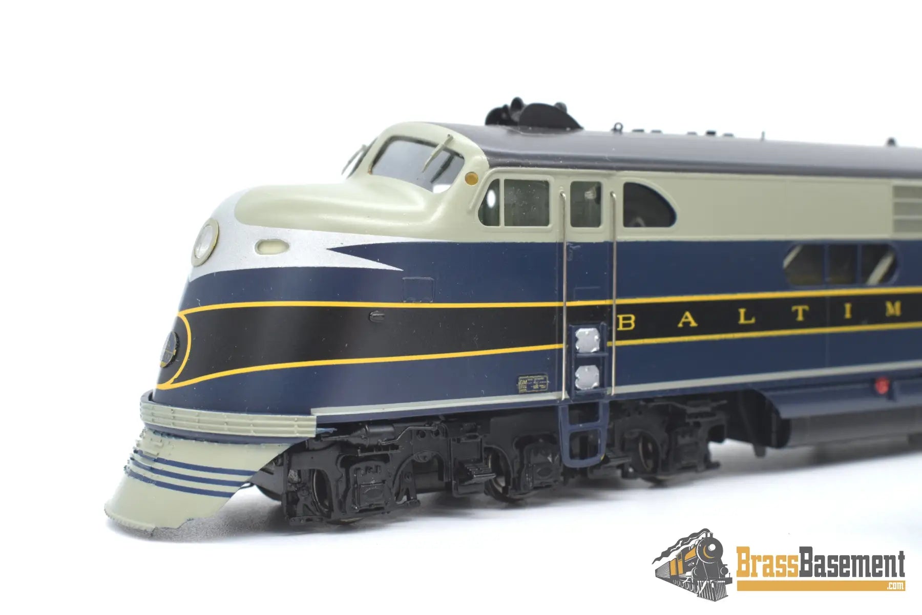 Ho Brass - Coach Yard 2100 B&O Baltimore & Ohio Ea - Eb As - Delivered Set Gorgeous Paint Diesel