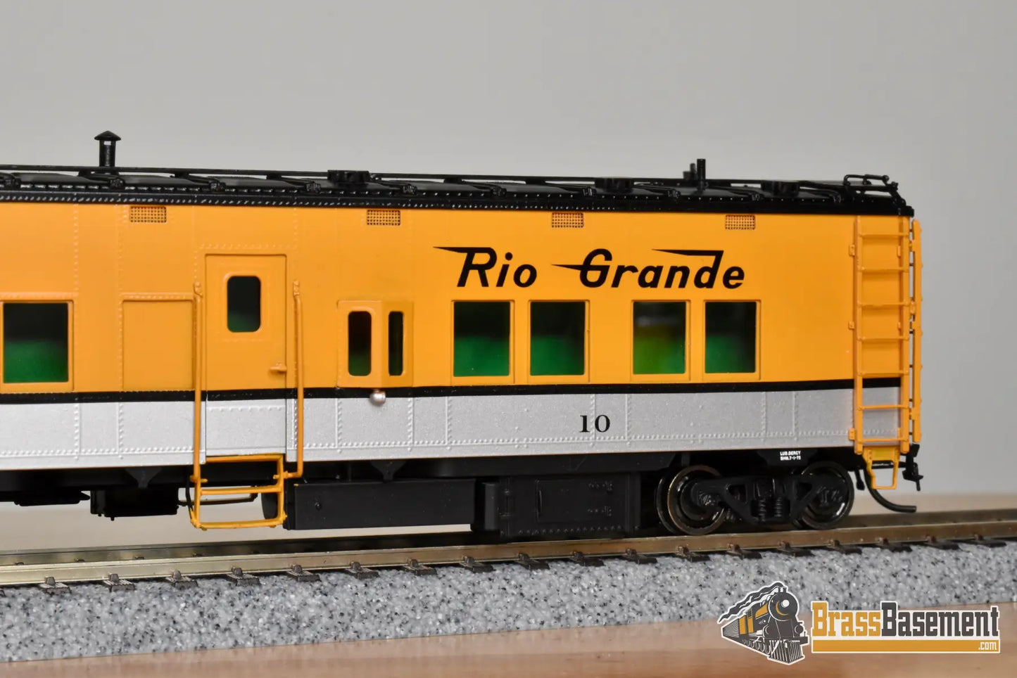 HO Brass DIV DP 5209 Denver & Rio Grande Western DRGW Dynamometer Car #10 2005 Run Rendezvous Passenger