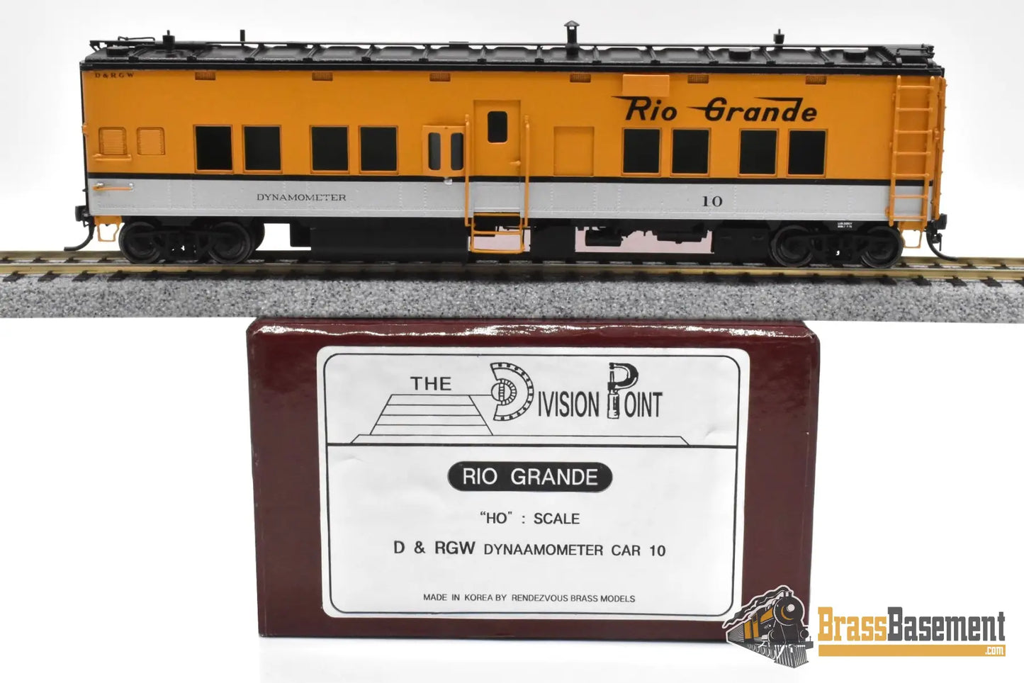 HO Brass DIV DP 5209 Denver & Rio Grande Western DRGW Dynamometer Car #10 2005 Run Rendezvous Passenger