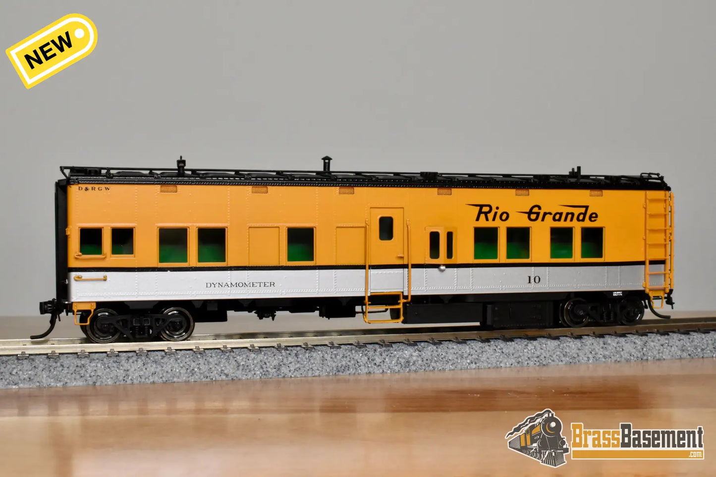 HO Brass DIV DP 5209 Denver & Rio Grande Western DRGW Dynamometer Car #10 2005 Run Rendezvous Passenger