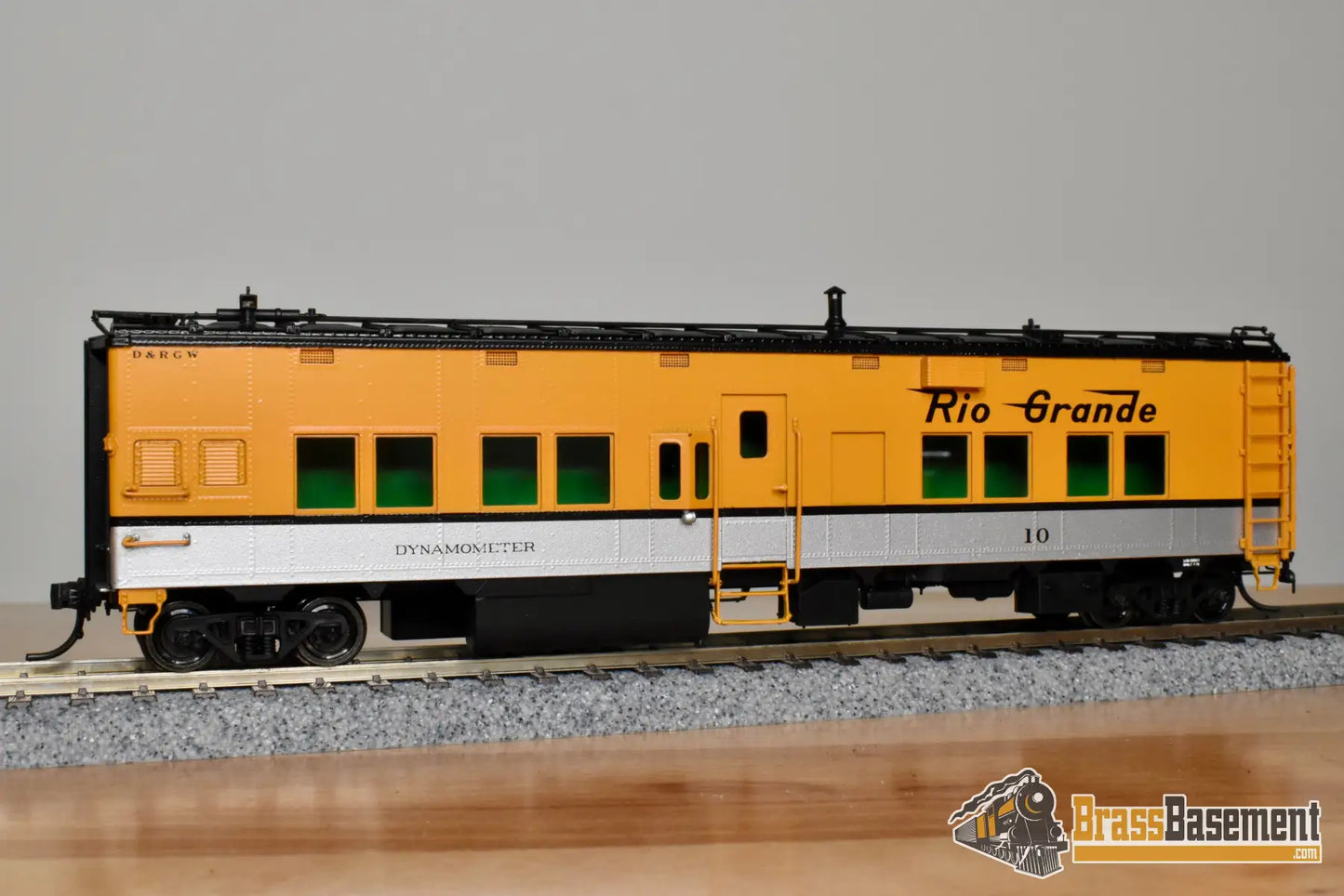 HO Brass DIV DP 5209 Denver & Rio Grande Western DRGW Dynamometer Car #10 2005 Run Rendezvous Passenger