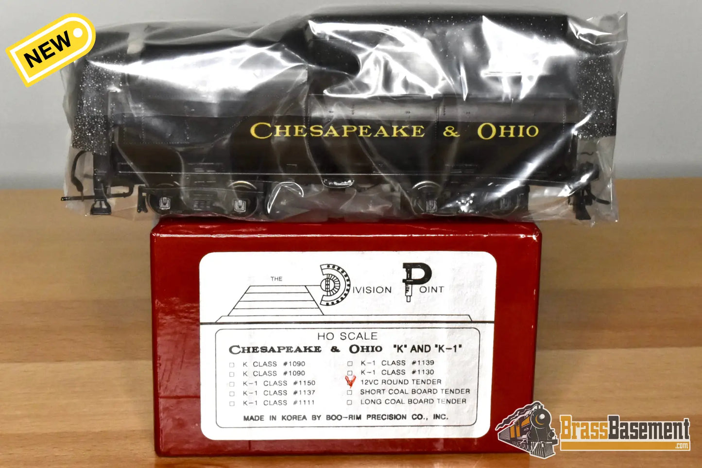 HO Brass DIV DP Chesapeake & Ohio C&O 12VC Tender Only F/P MINT Steam