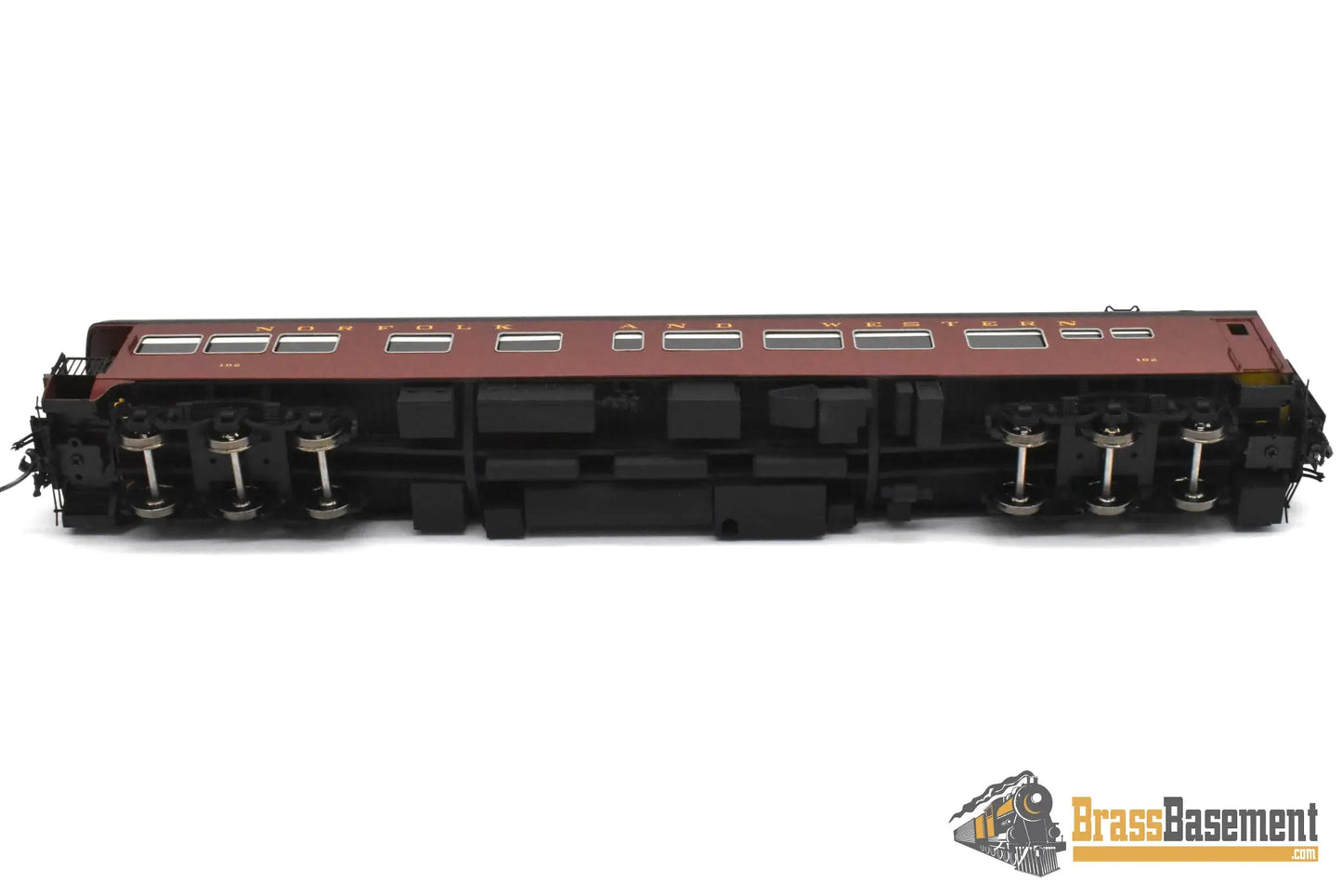 HO Brass - DIV N&W Norfolk & Western Business Car #102 FP Maroon - Mint - Passenger