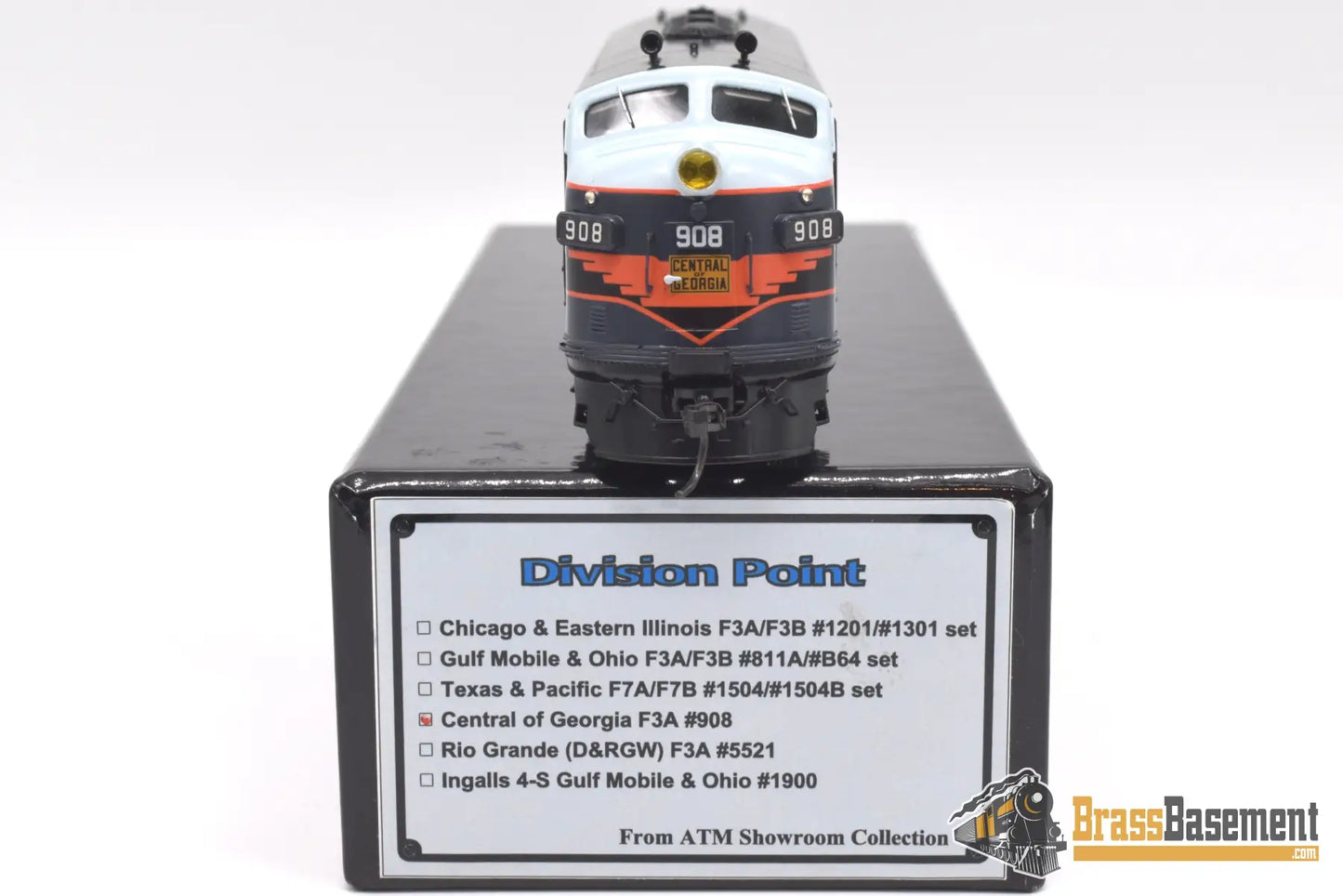 Ho Brass - Division Point Central Of Georgia Cog F3A #908 Blue/Gray/Orange Diesel