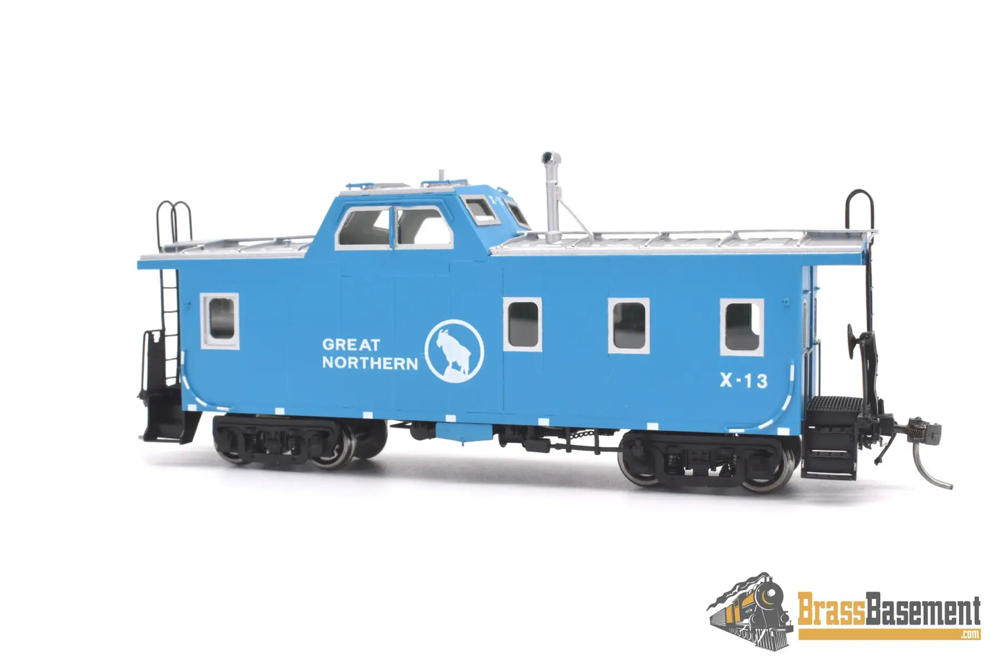 Ho Brass - Dp - 4381.20 Division Point Great Northern Gn X13 Streamlined Caboose Big Sky Blue New