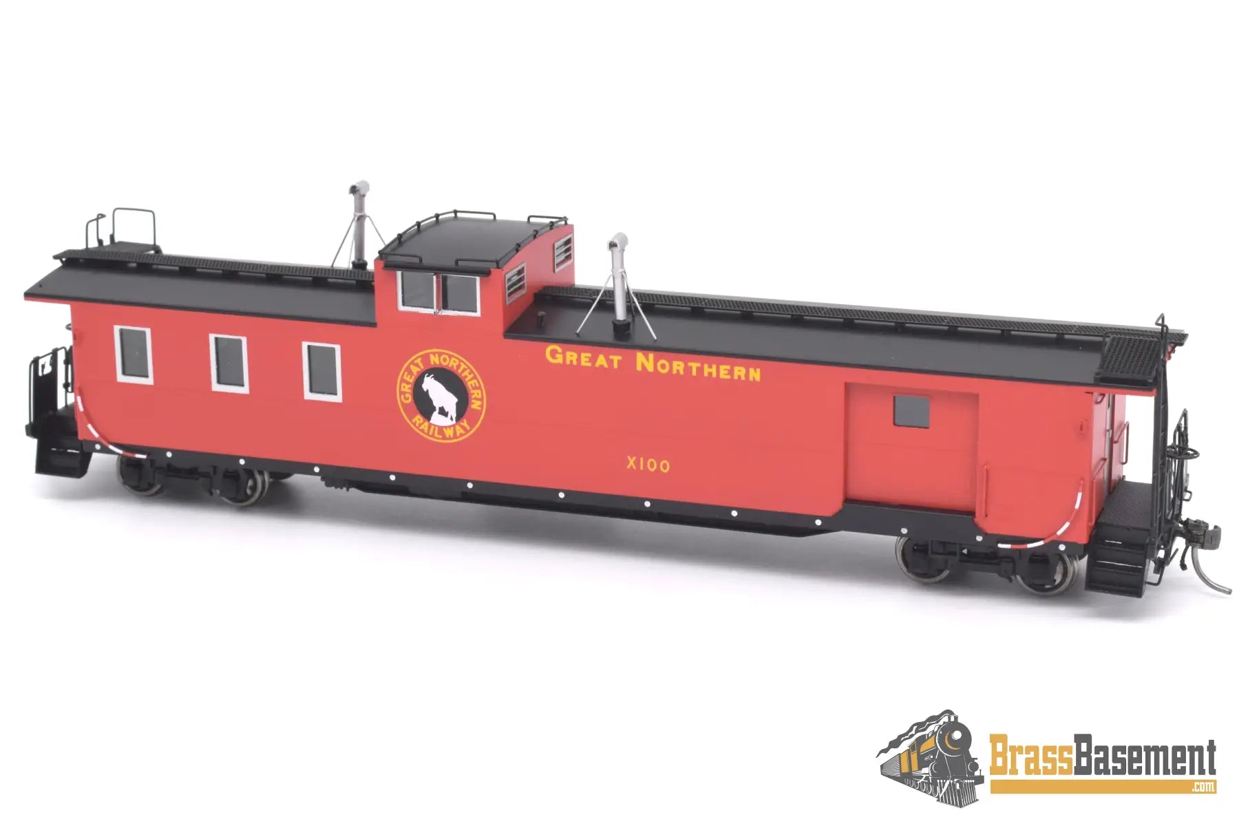 Ho Brass - Dp - 4384.00 Division Point Great Northern Gn ‘Hutch’ Baggage - Caboose X100 New Caboose