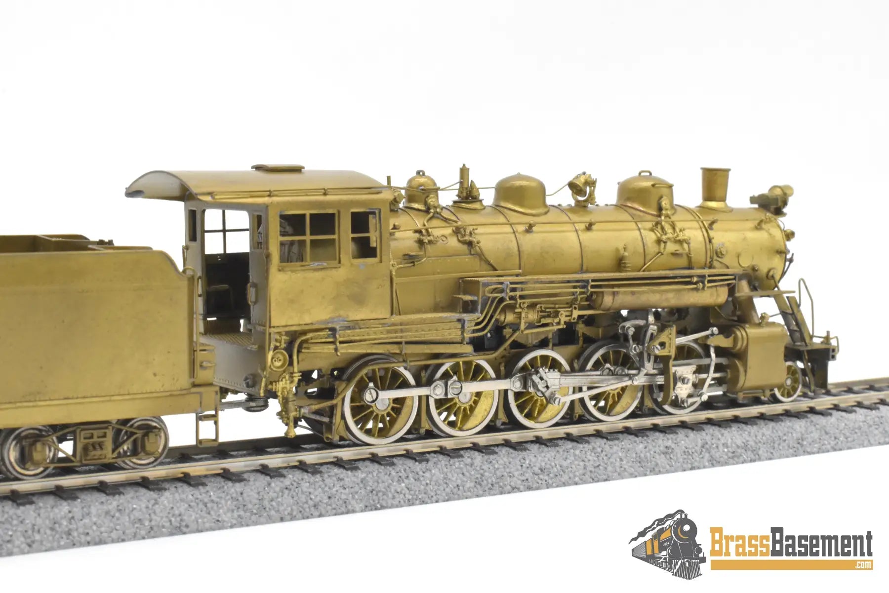 HO Brass - Empire Midland Great Western/Strasburg Railroad 2-10-0 #90 - Unpainted Steam